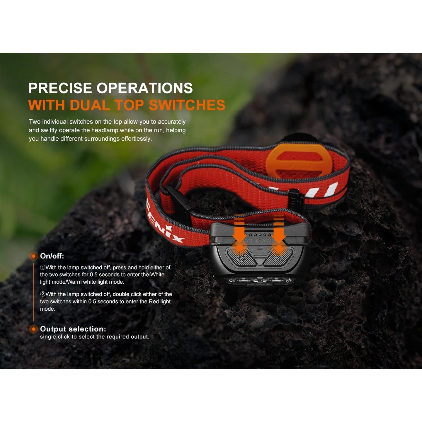 Linterna Frontal Fenix HL18R-T V2 800 Lúmenes Recargable