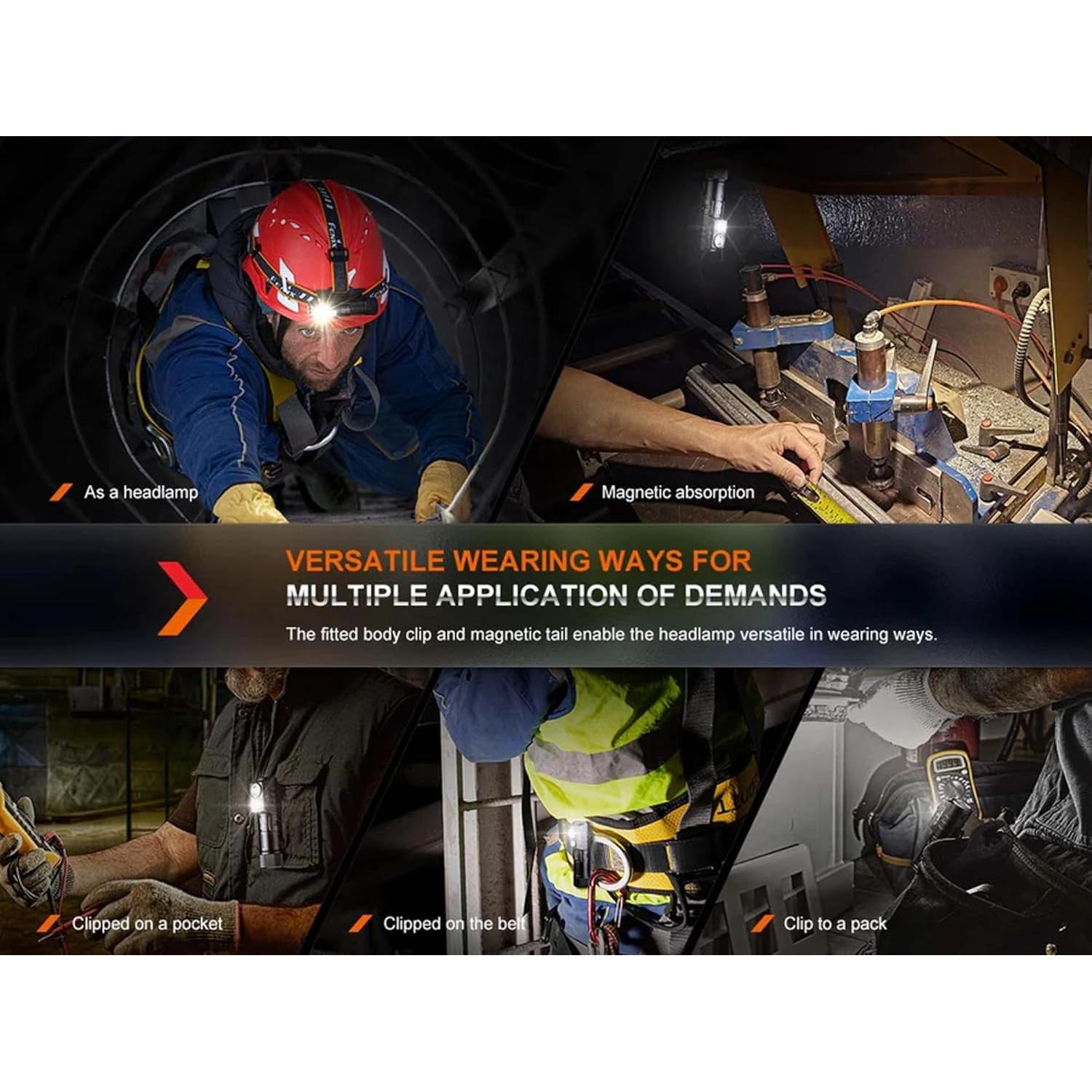 Linterna Frontal Fenix HM71R 2700 Lúmenes Recargable USB