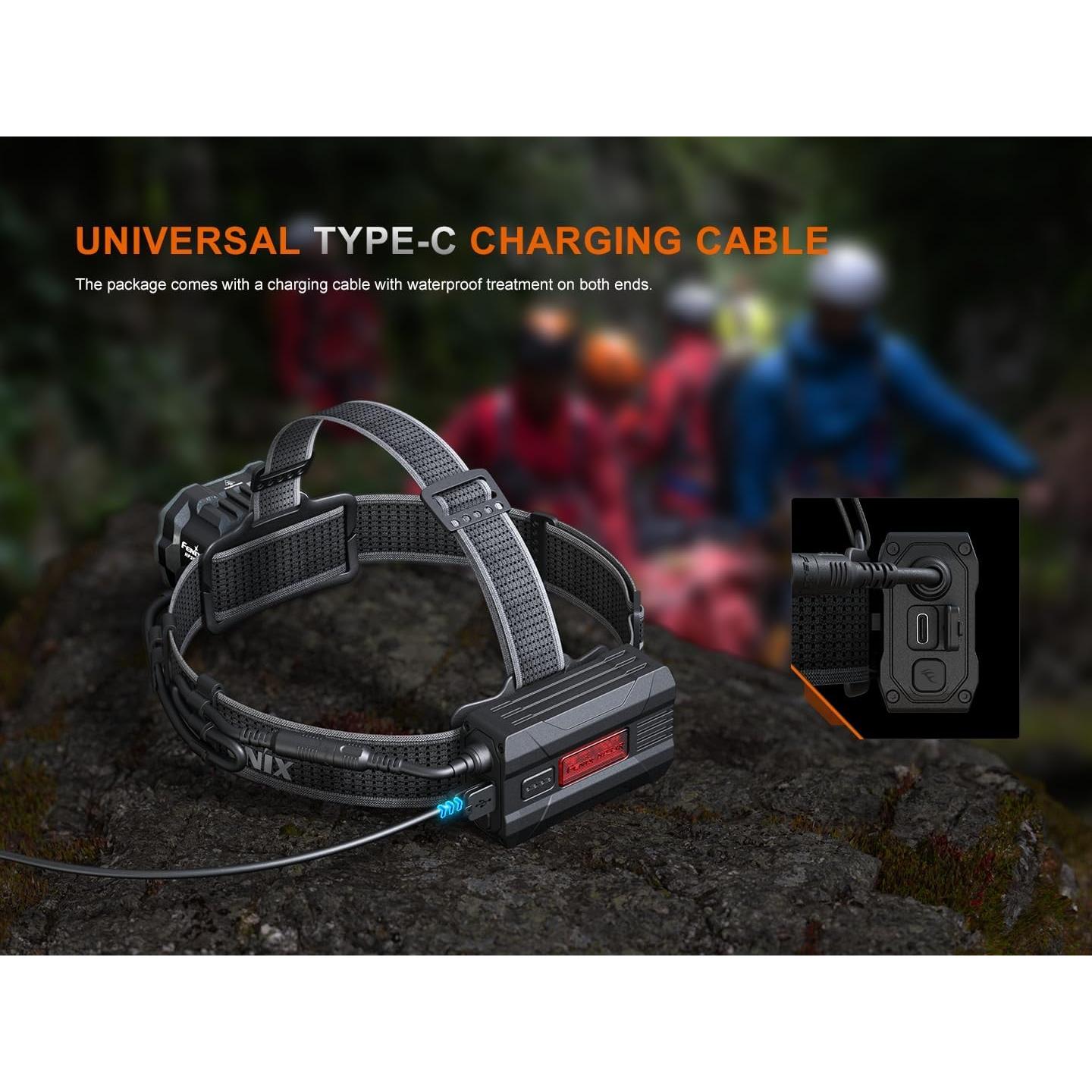 Linterna Frontal Fenix HP35R SAR 4000 Lúmenes USB-C Resistente