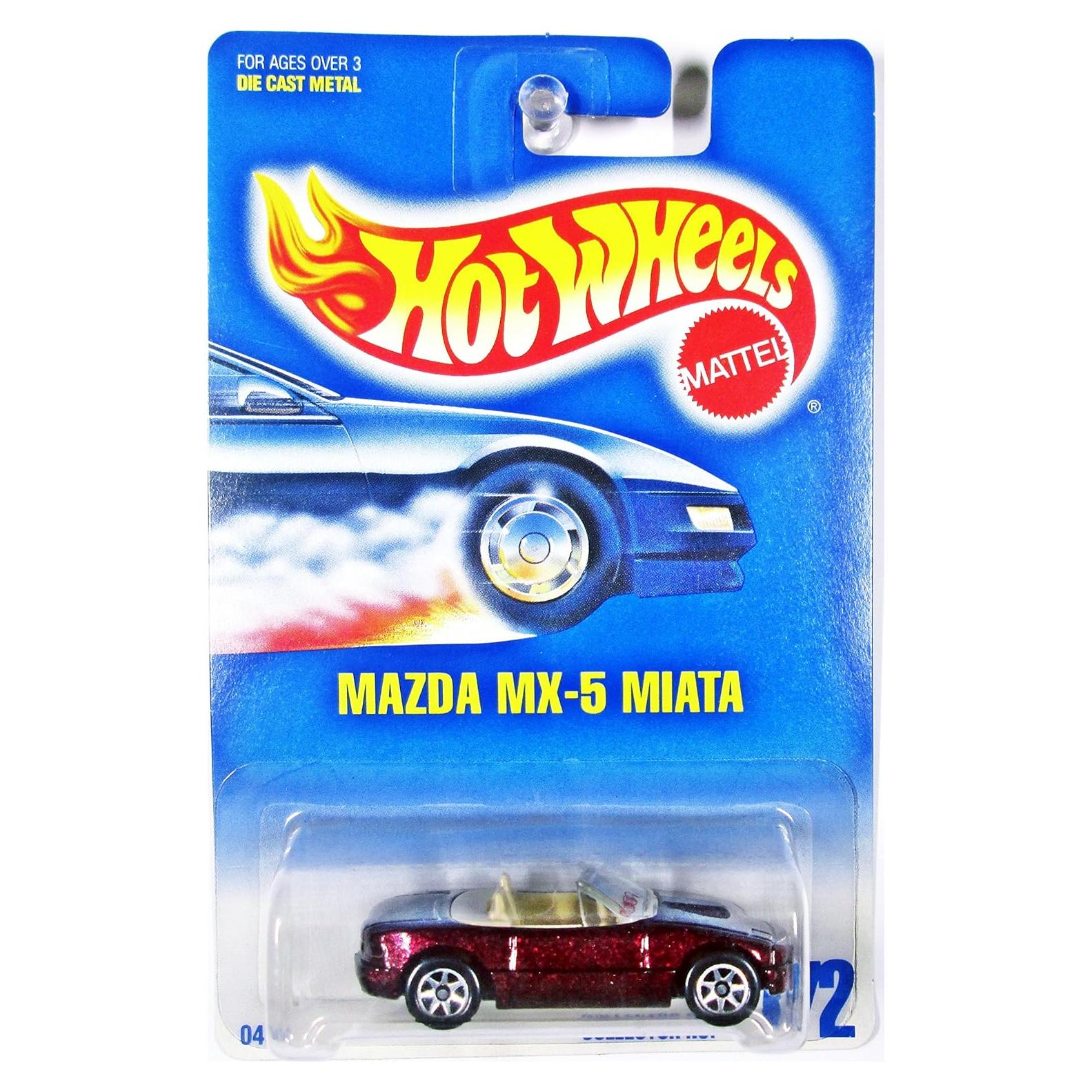Hot Wheels Mattel Mazda MX-5 Miata 1:64 Coche Coleccionista