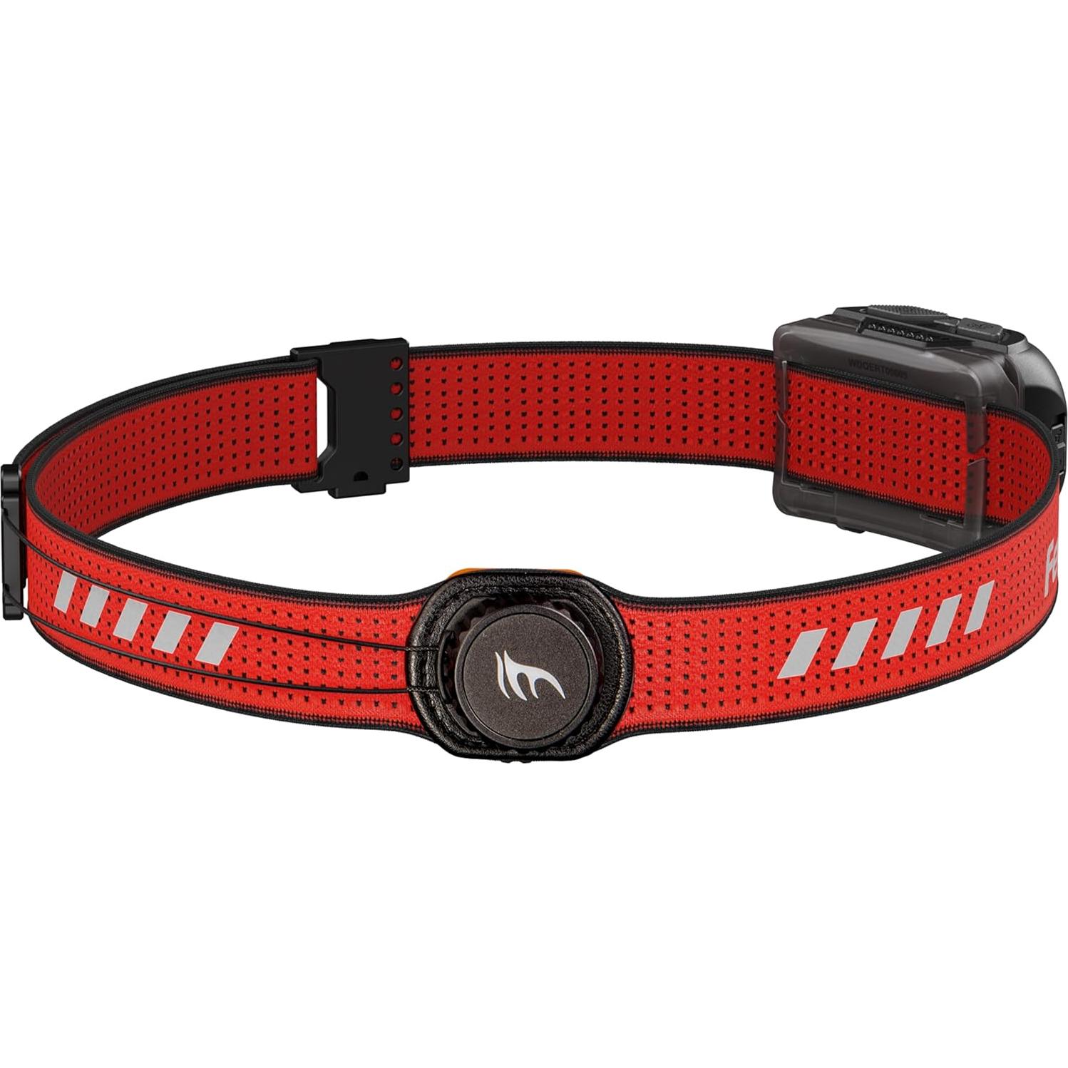 FENIX HL18R-T V2.0 Black Rechargeable Trail Running/Outdoor Headlamp | 800 Lumens | 125m | 160 Hrs Max | Dual Primary Beams - Cool and Warm White | 5lm Red Beam | Sport Click Adjust Headband | IP66