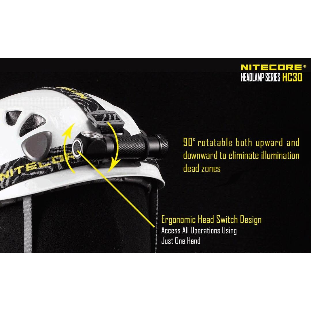 Linterna Frontal Nitecore HC30 1000 Lúmenes Recargable LED