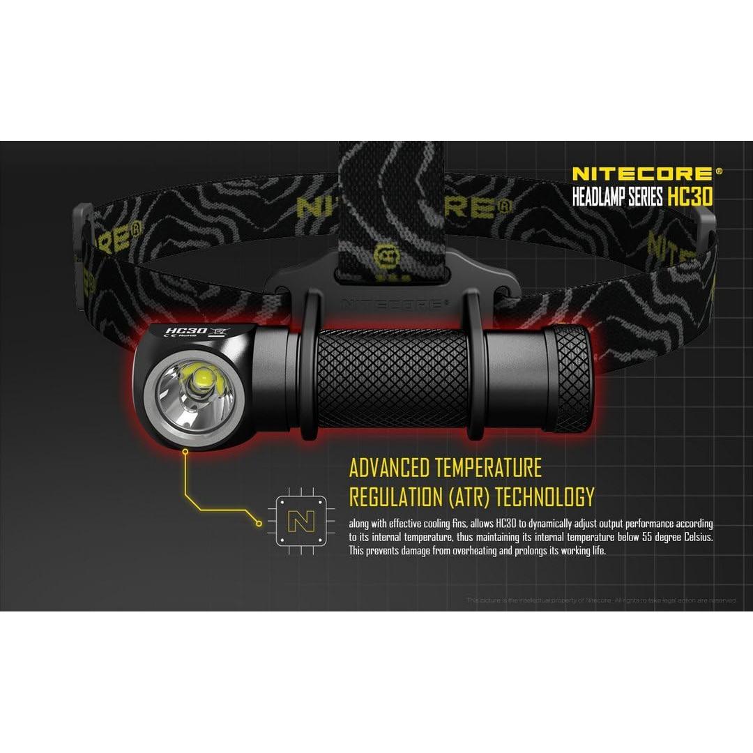 Linterna Frontal Nitecore HC30 1000 Lúmenes Recargable LED
