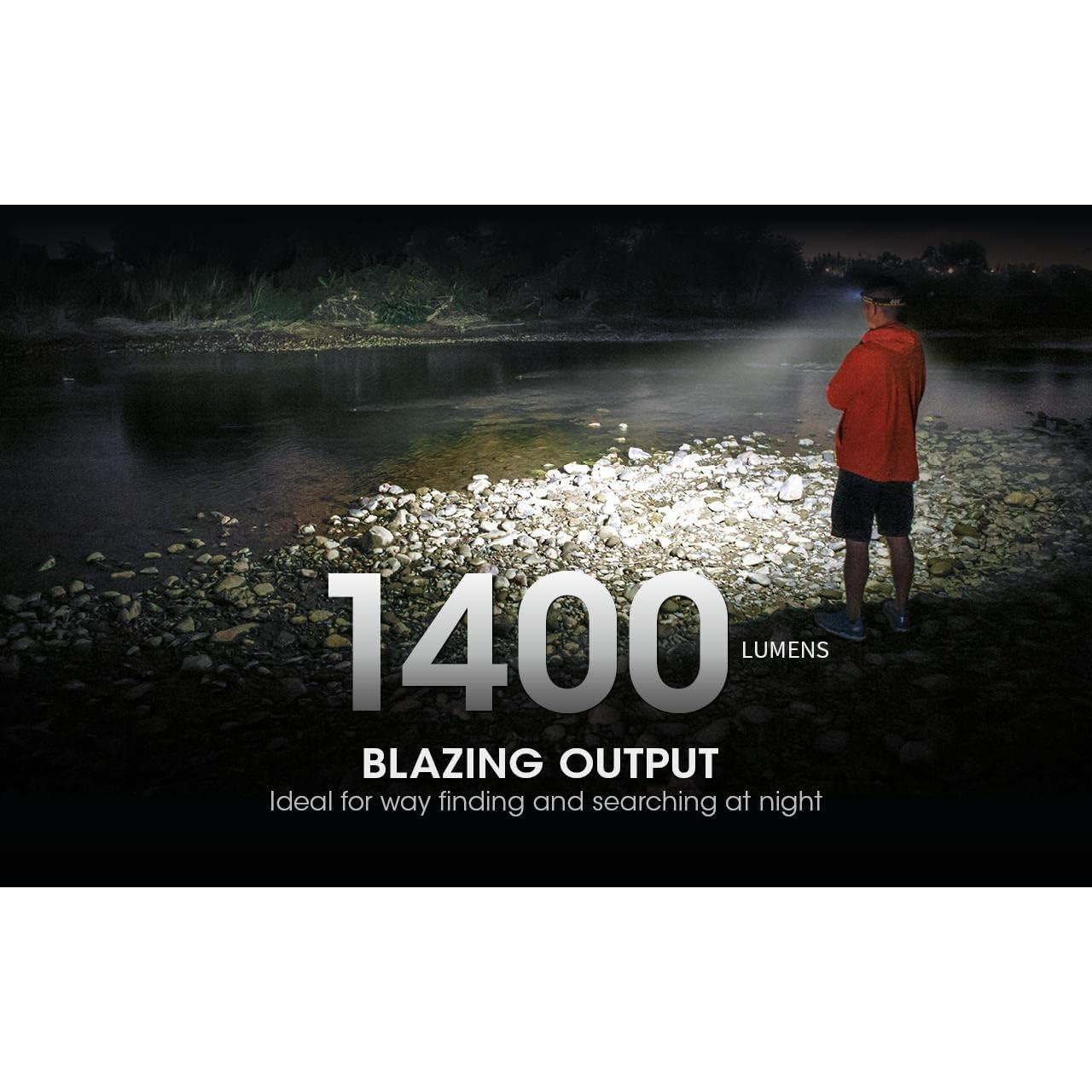 Linterna Frontal Nitecore NU43 Recargable 1400 Lúmenes