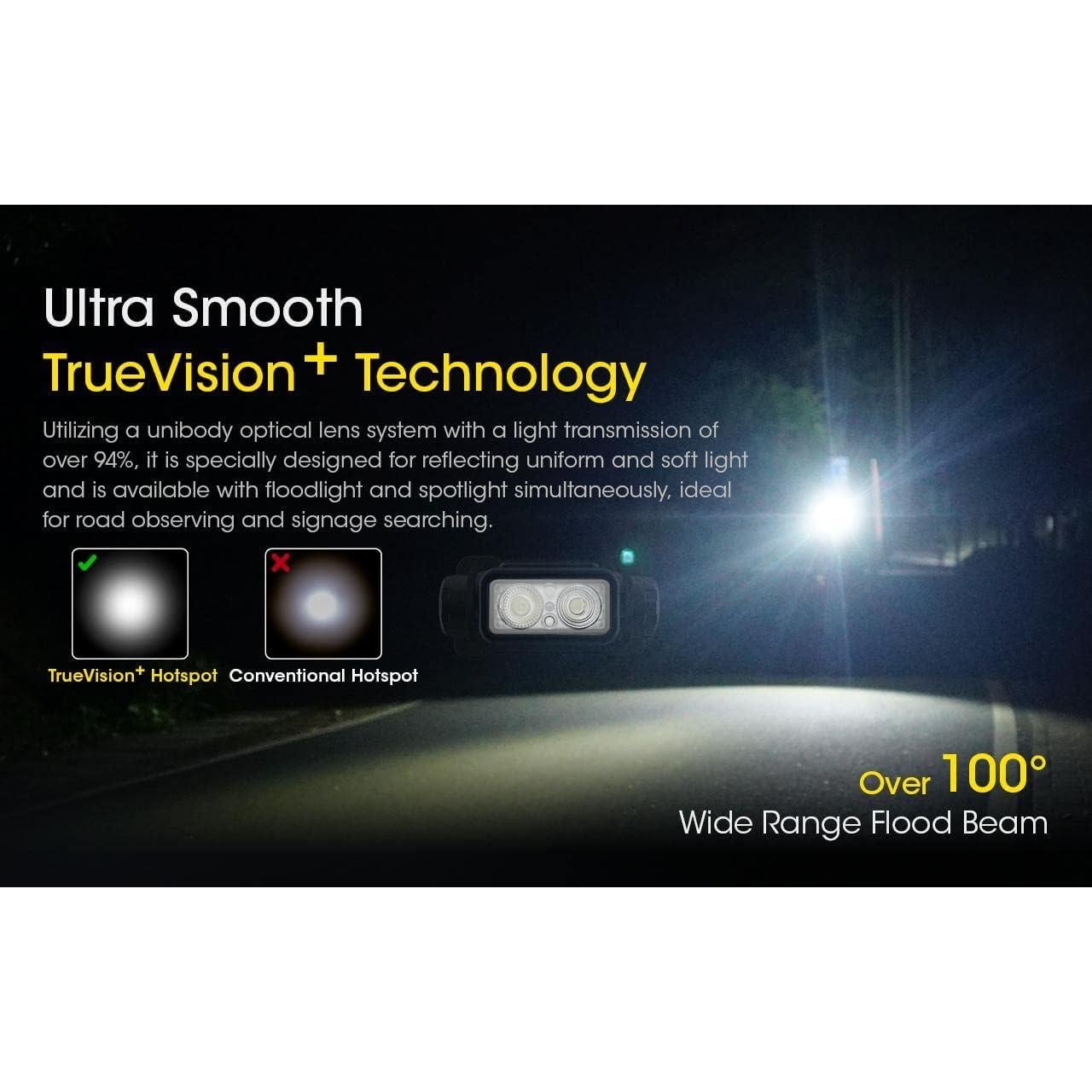 Linterna Frontal Nitecore NU43 Recargable 1400 Lúmenes