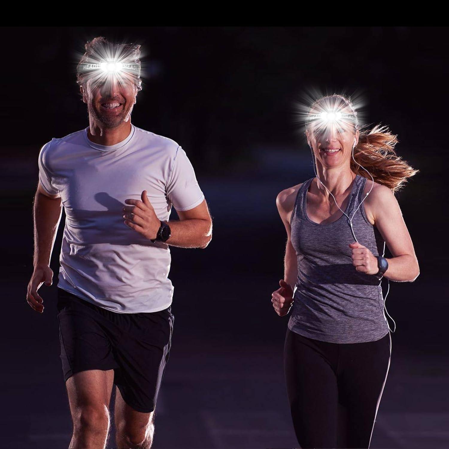 Paquete de 2 Linternas Frontales LED Eirnvop 1500 Lúmenes IPX5