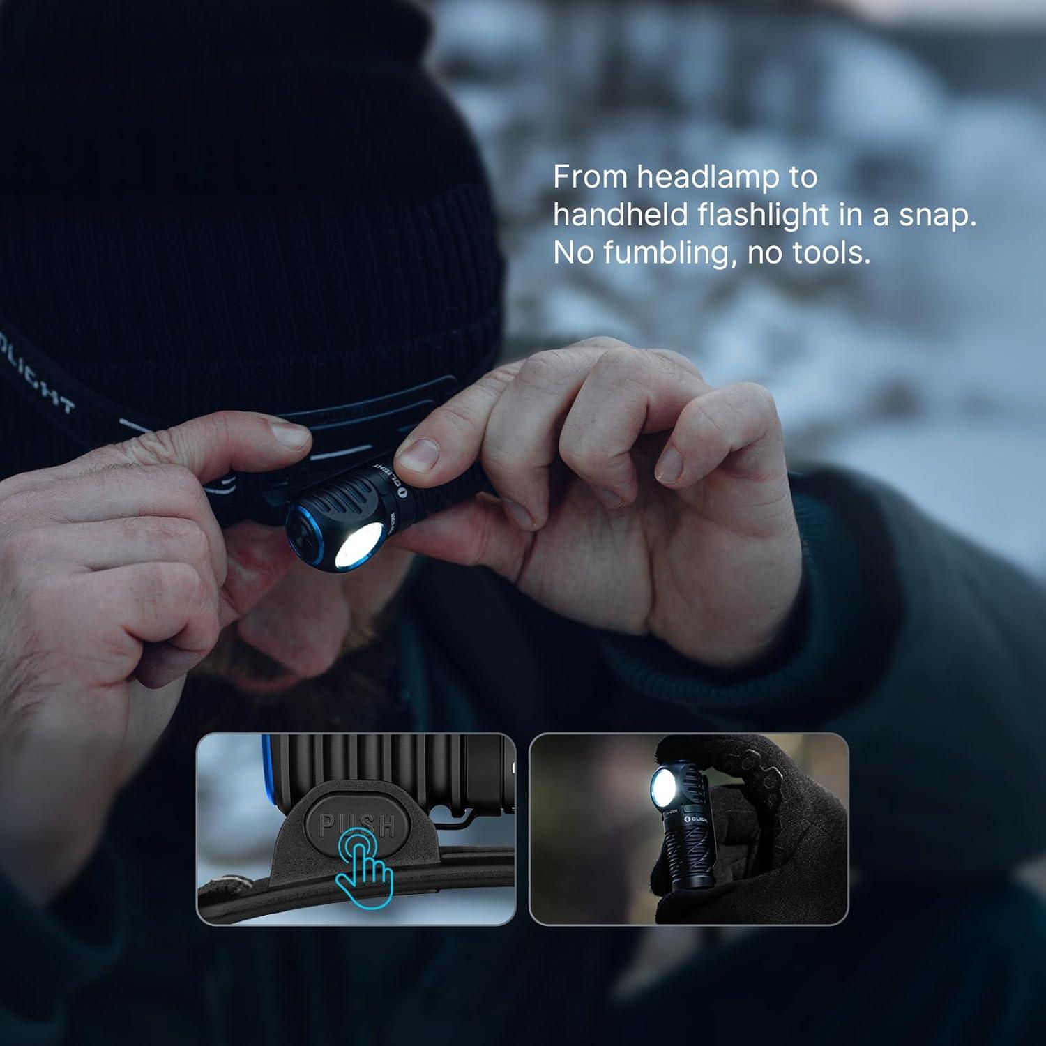 Linterna Frontal OLIGHT Perun 3 Mini 1250 Lúmenes Recargable