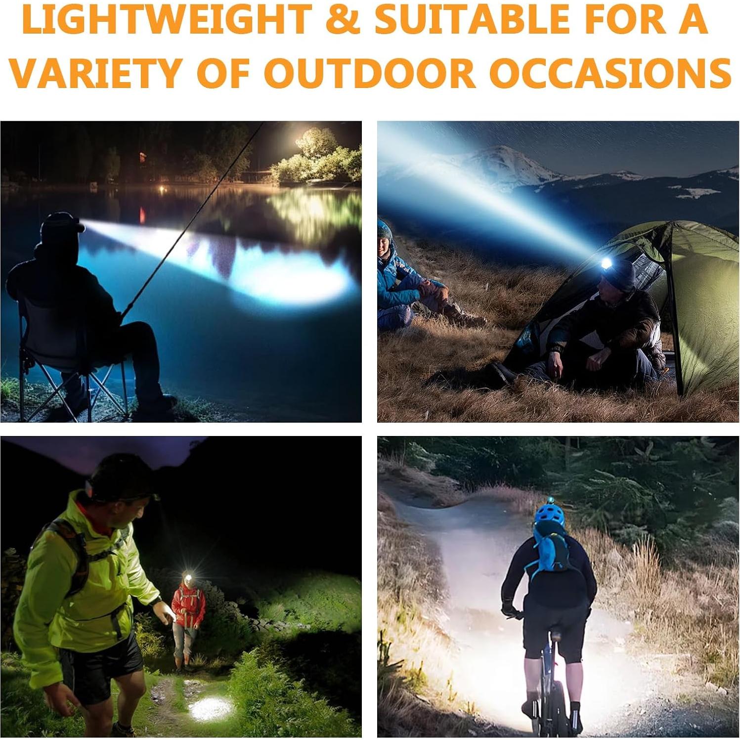 Linterna Frontal LED Recargable Trliradyn 8000LM IPX5 5 Modos