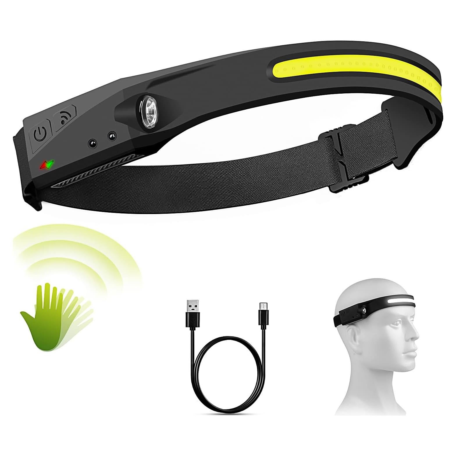 Linterna Frontal Recargable SUTOUG 350 Lúmenes 5 Modos