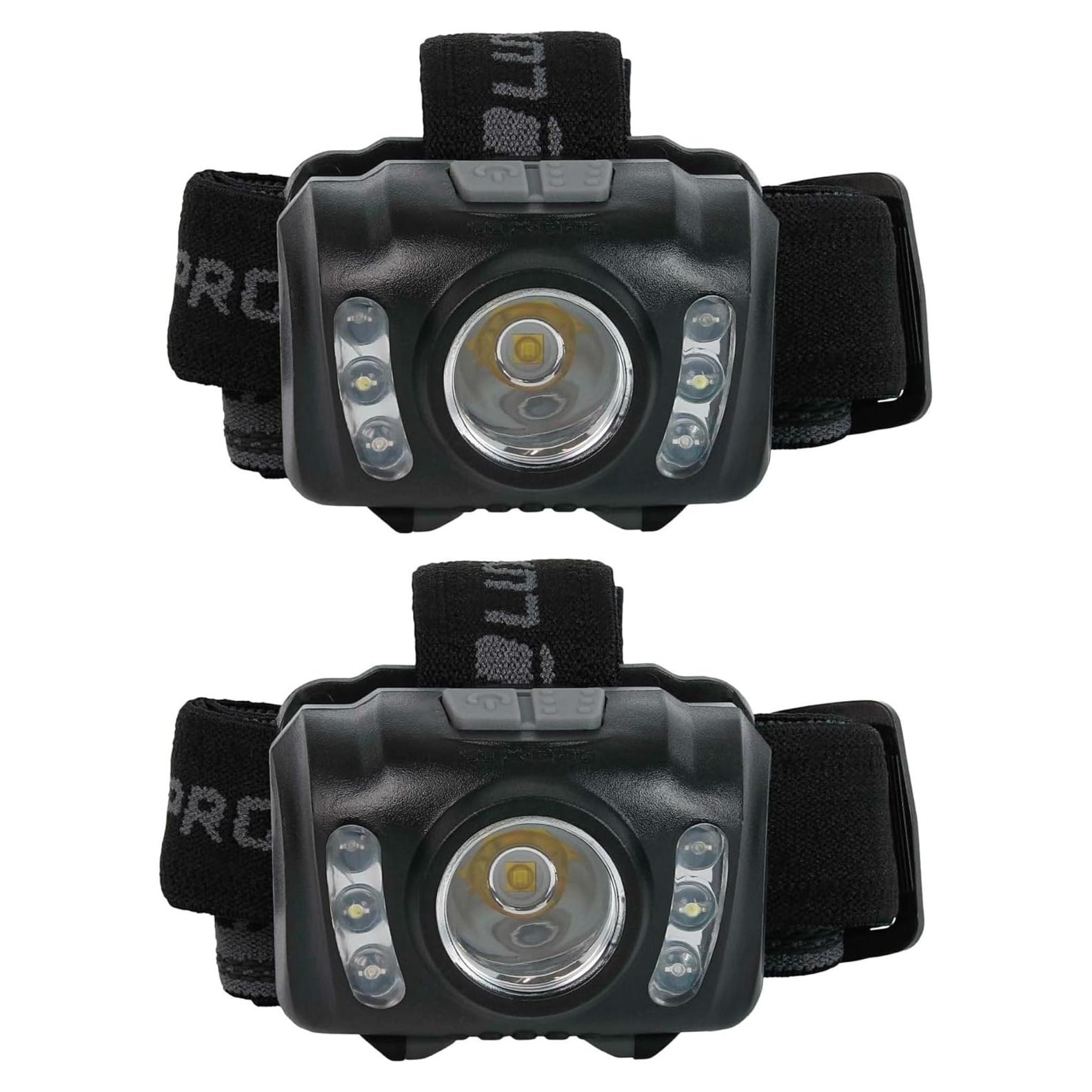 Linterna Frontal LED LUXPRO LP345V2 300 Lúmenes IPX4 2 Paquete