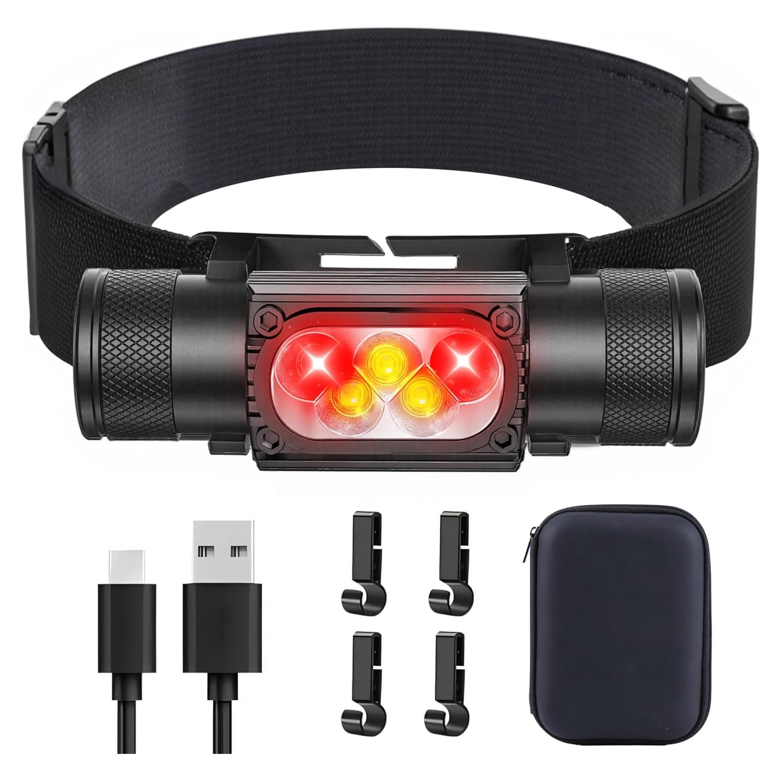 Linterna Frontal Recargable Sparkleing 1500 Lúmenes LED