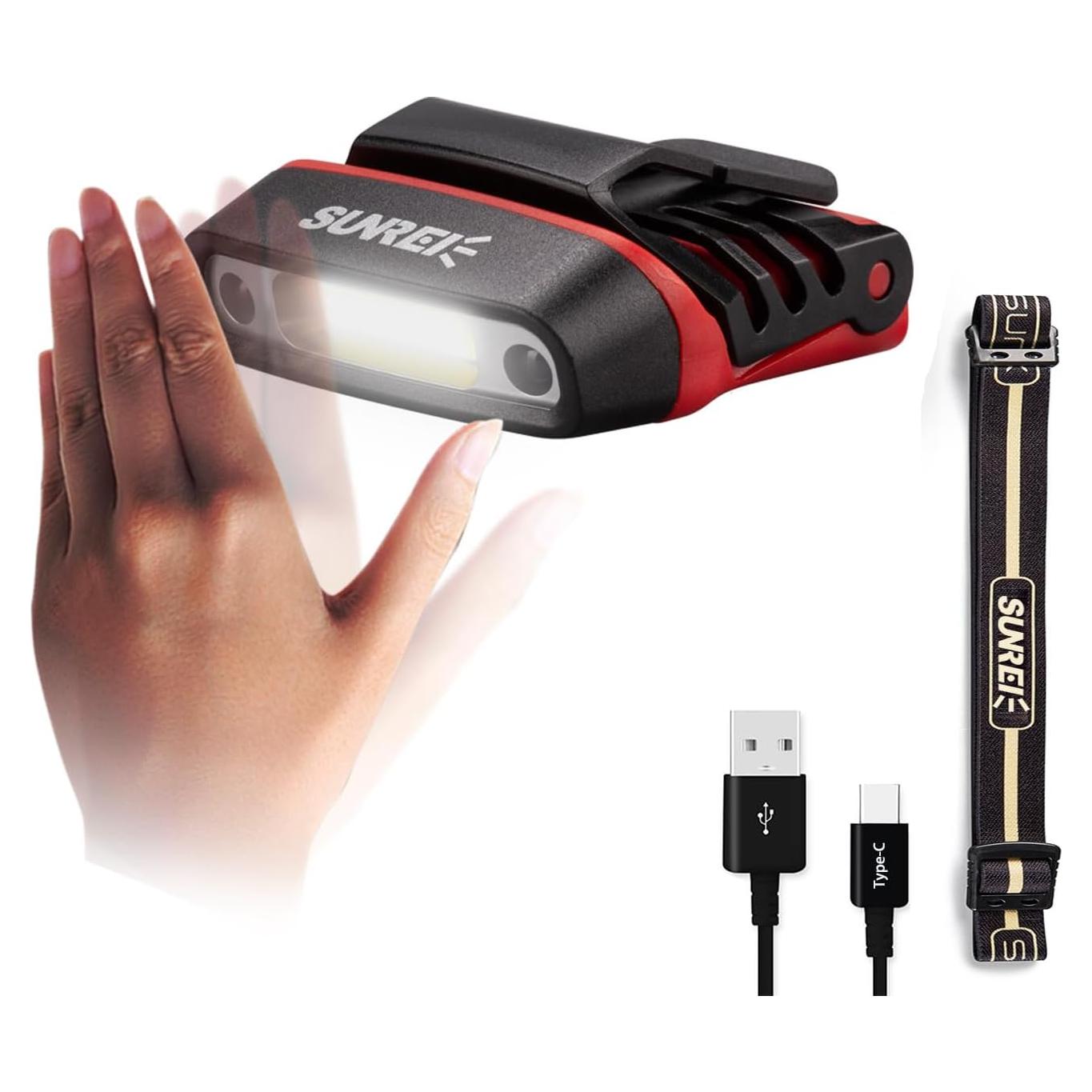 Linterna LED recargable SUNREI H150 con sensor de movimiento