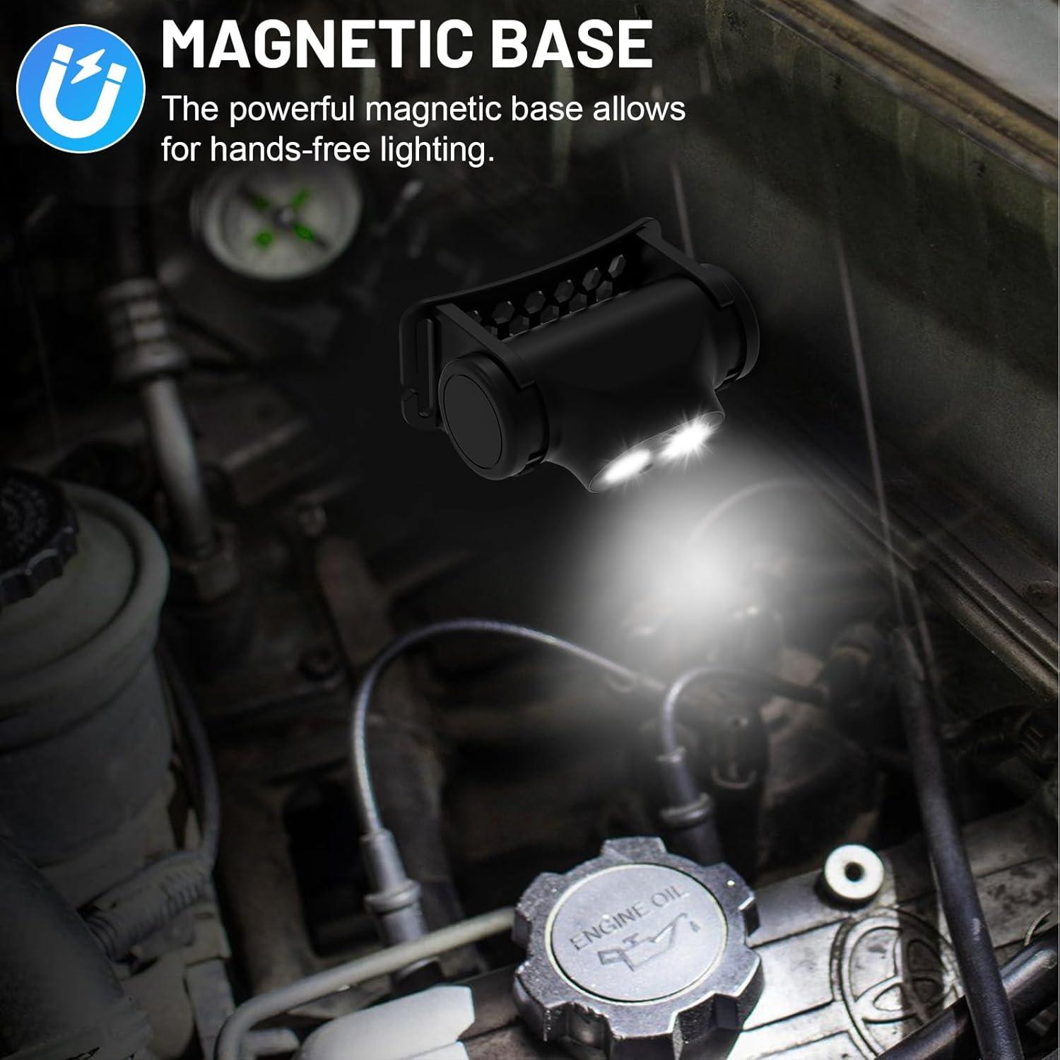 Linterna Frontal LED Recargable Adamstar 4 Modos Resistente Agua