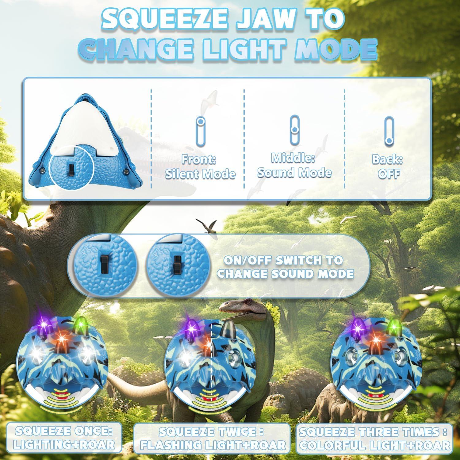 Linterna LED Triceratops TIGTECGAME para Niños 4 Modos