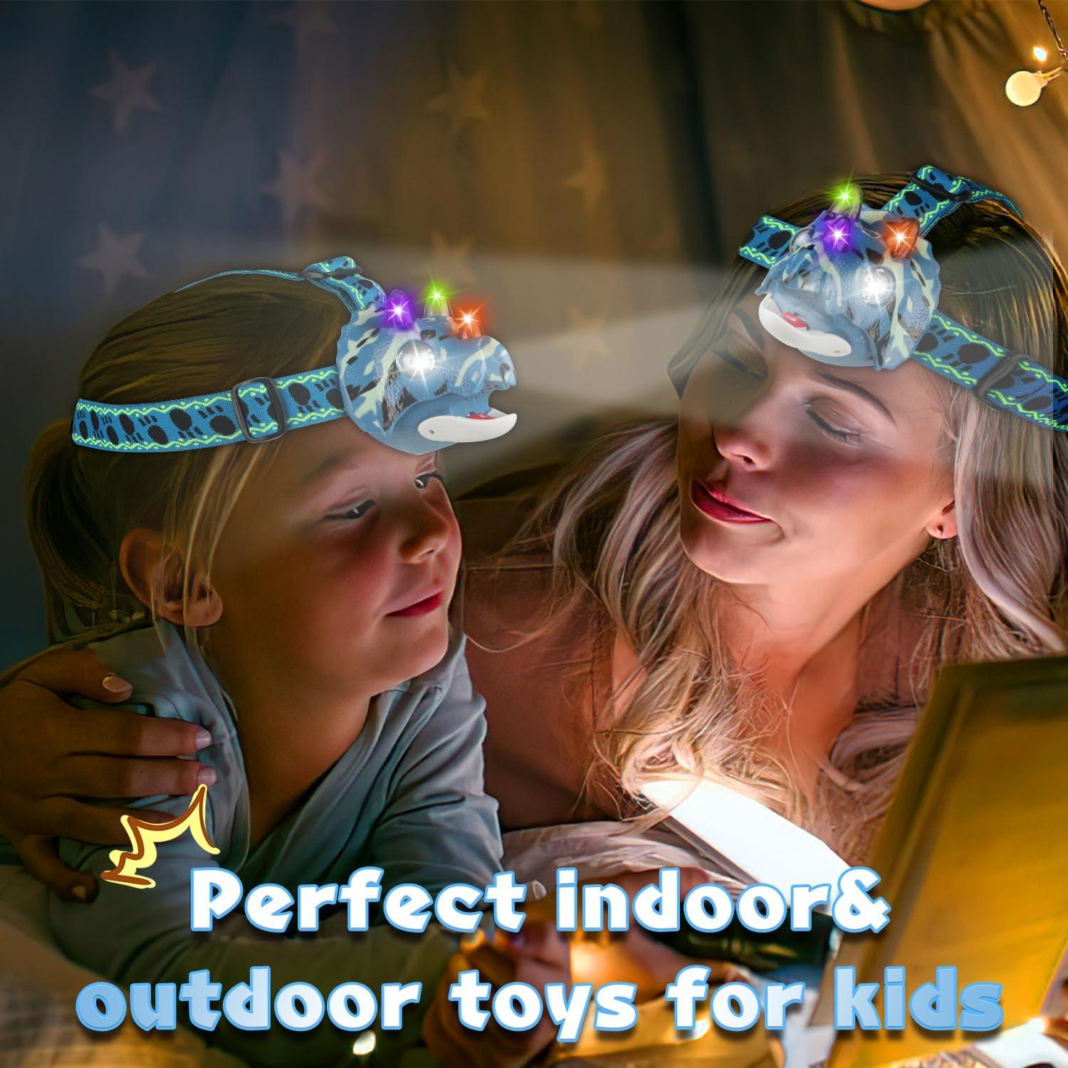 Linterna LED Triceratops TIGTECGAME para Niños 4 Modos