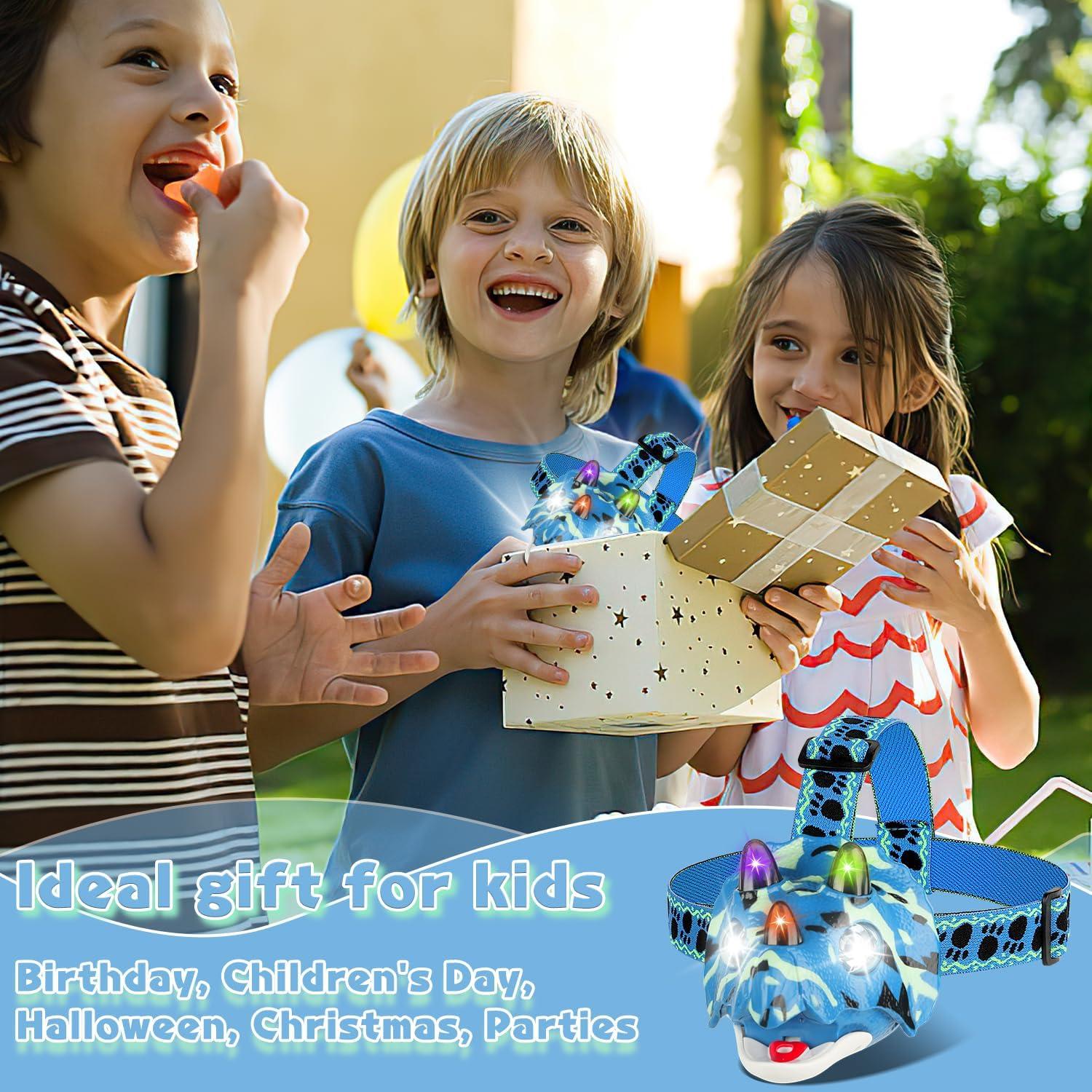 Linterna LED Triceratops TIGTECGAME para Niños 4 Modos