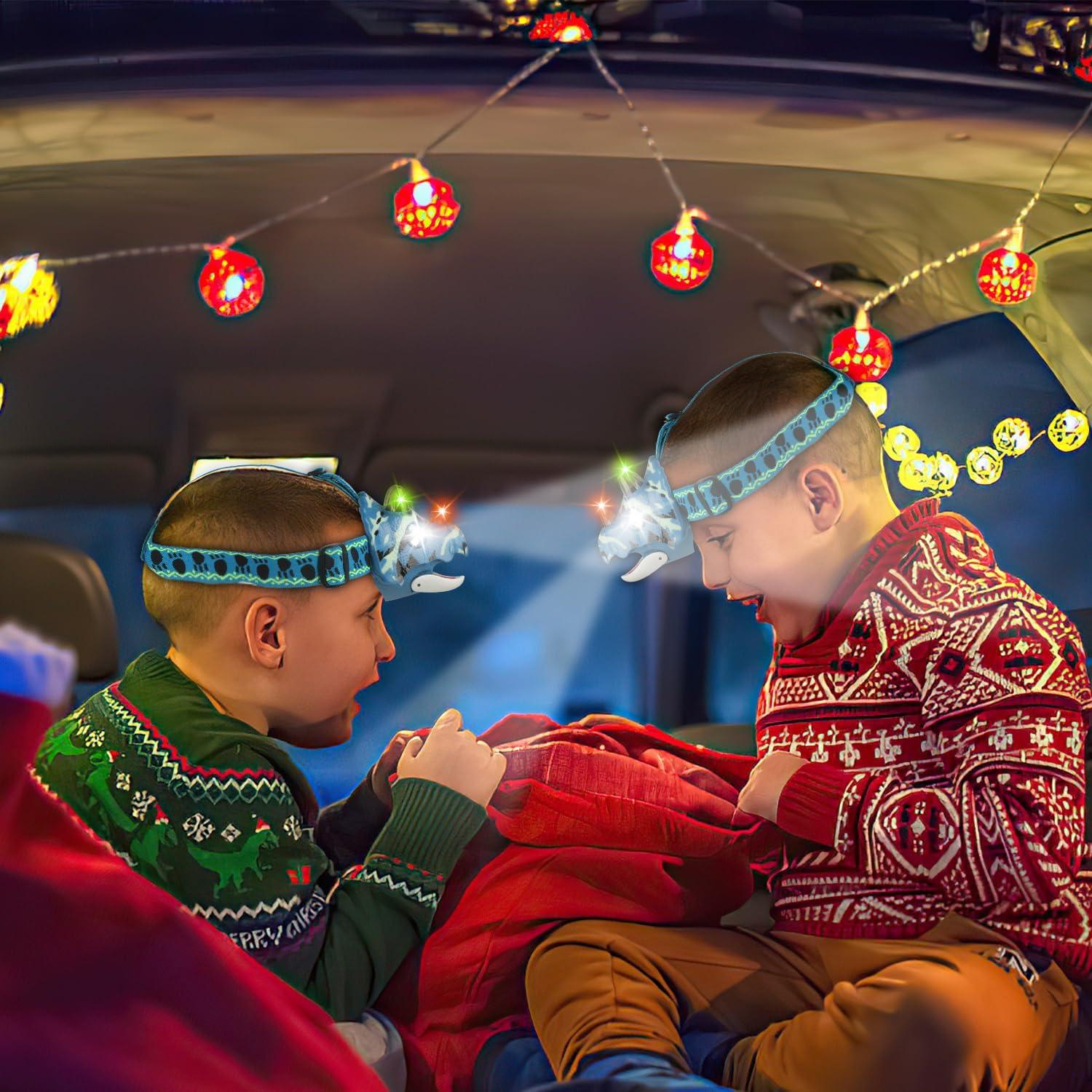 Linterna LED Triceratops TIGTECGAME para Niños 4 Modos