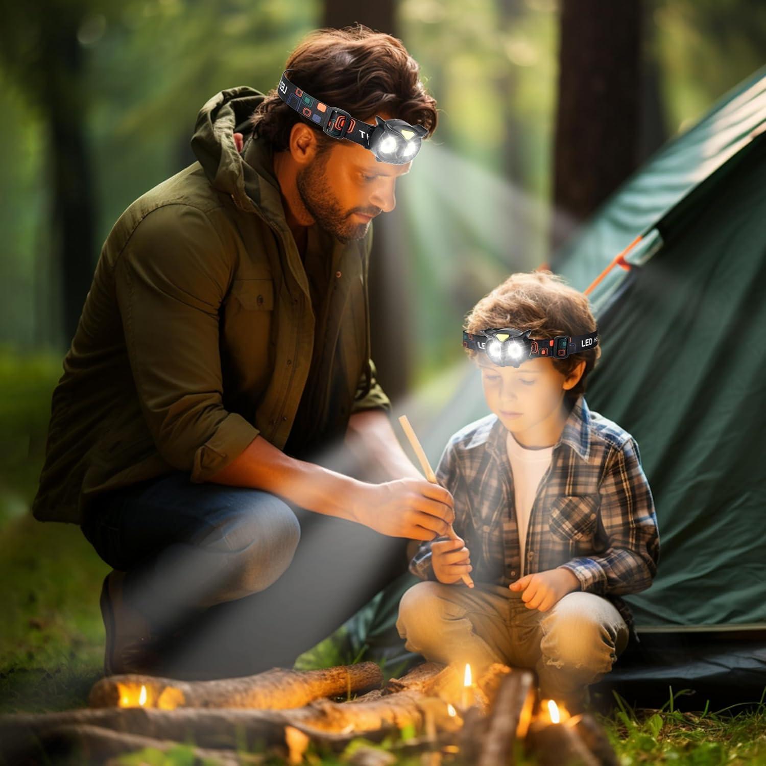 Paquete de 2 Linternas LED PINSAI para Niños y Adultos
