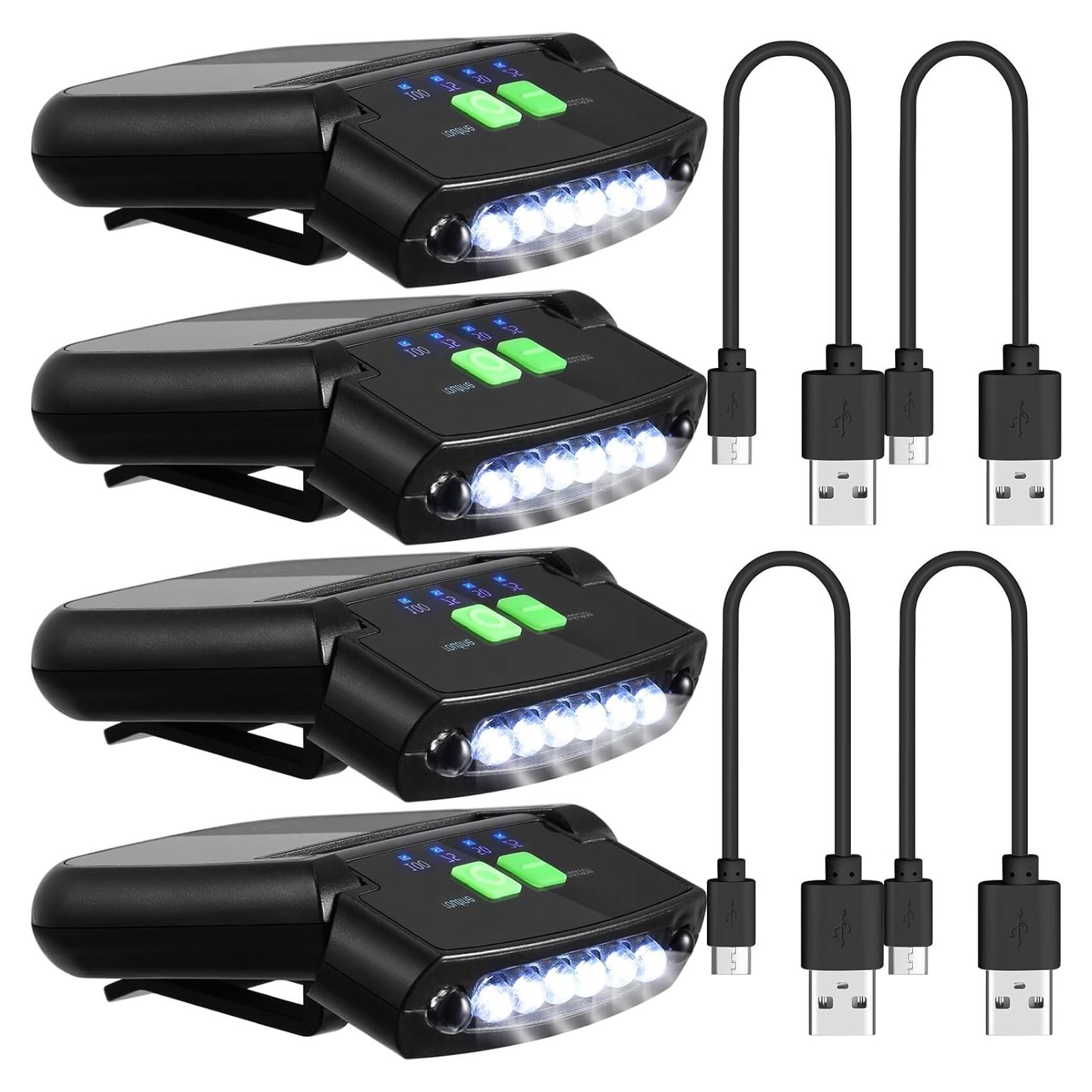 Linterna LED a Clip Mudder Recargable 2 Piezas Impermeable