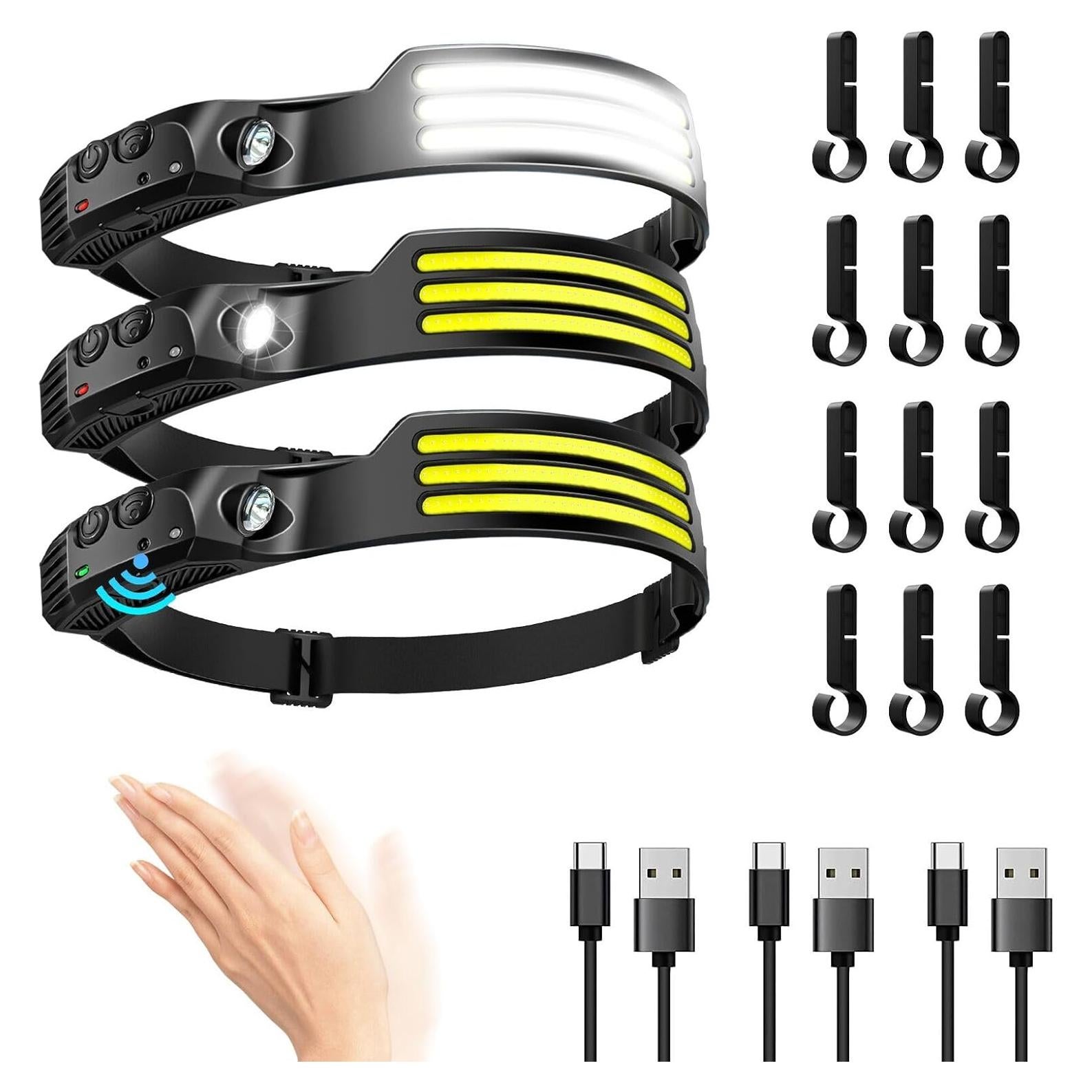 Linterna Frontal LED Recargable DAWINSIE 5 Modos 230°