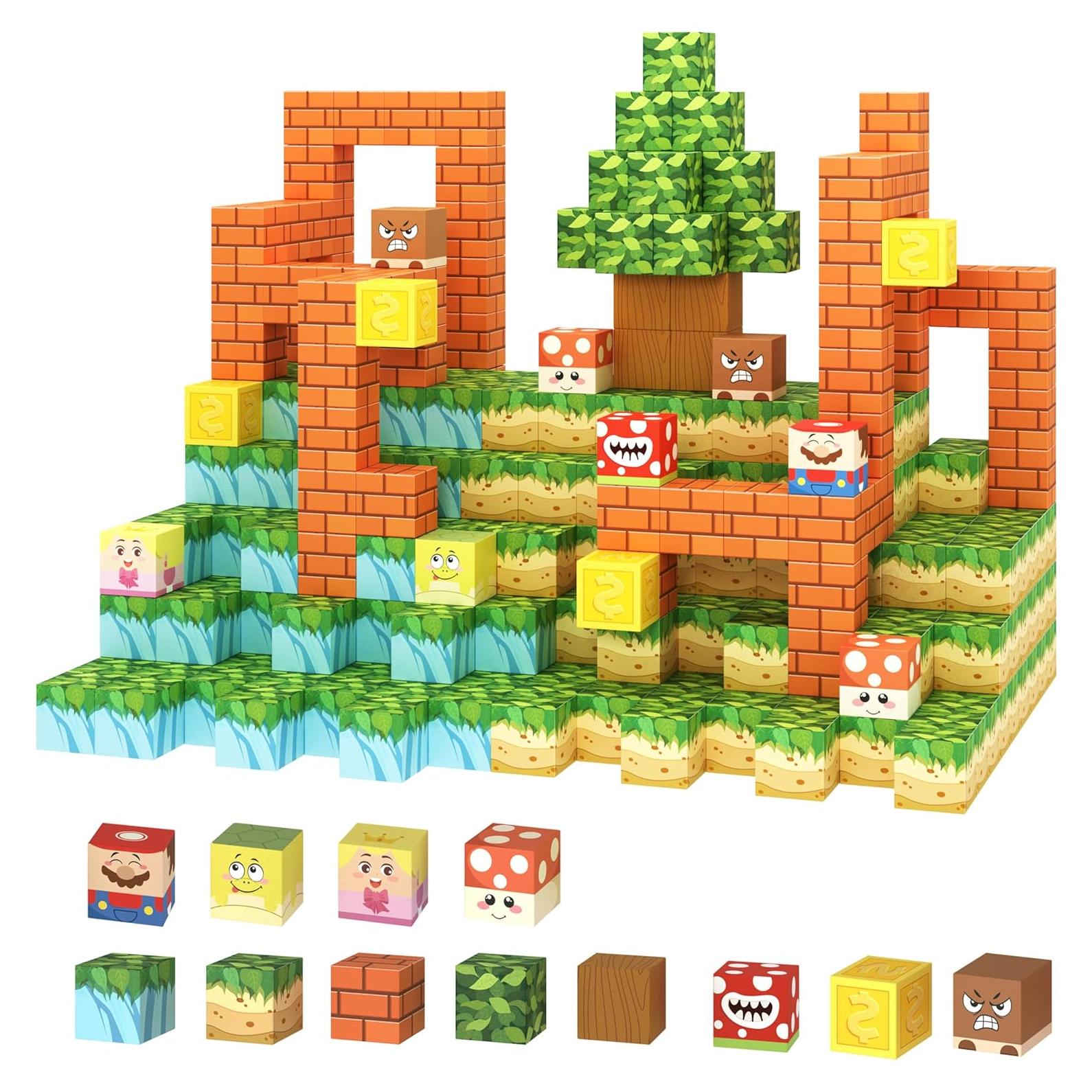 Cubo Magnético Yumiga 54 Piezas Juguete Educativo 3-12 Años