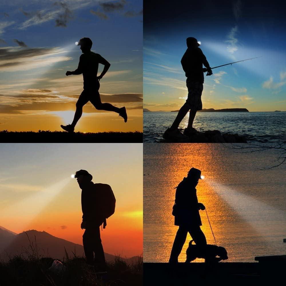 Luz de Clip Recargable LED CREE Gris IPX5 30h Uso Manos Libres