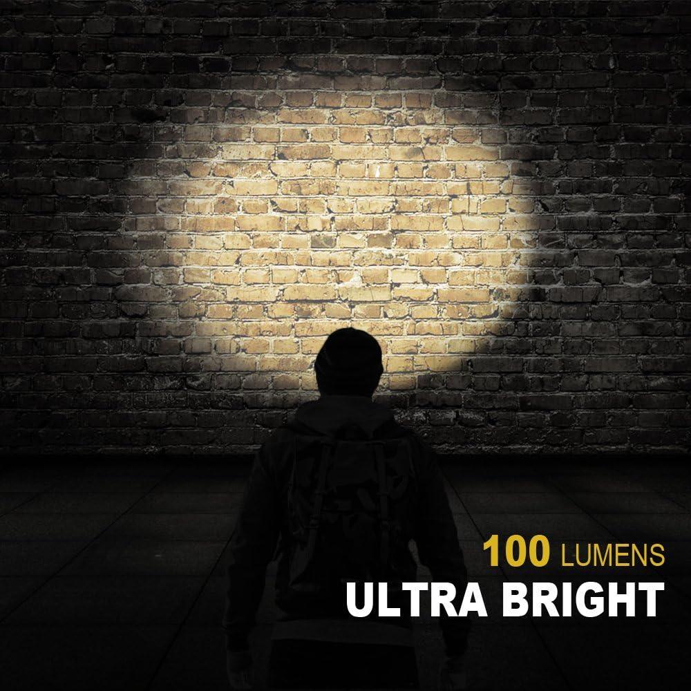 Luz de Clip Recargable LED CREE Gris IPX5 30h Uso Manos Libres