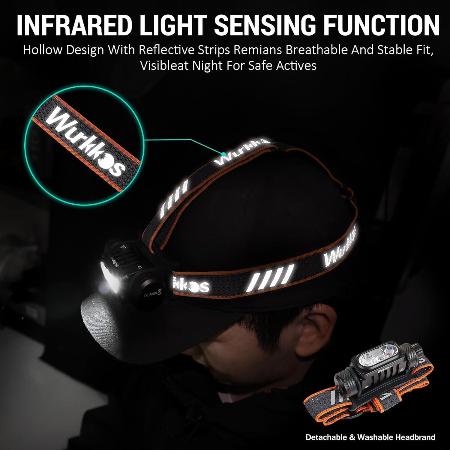 Linterna Frontal Recargable Wurkkos HD16 2500 Lúmenes IP66