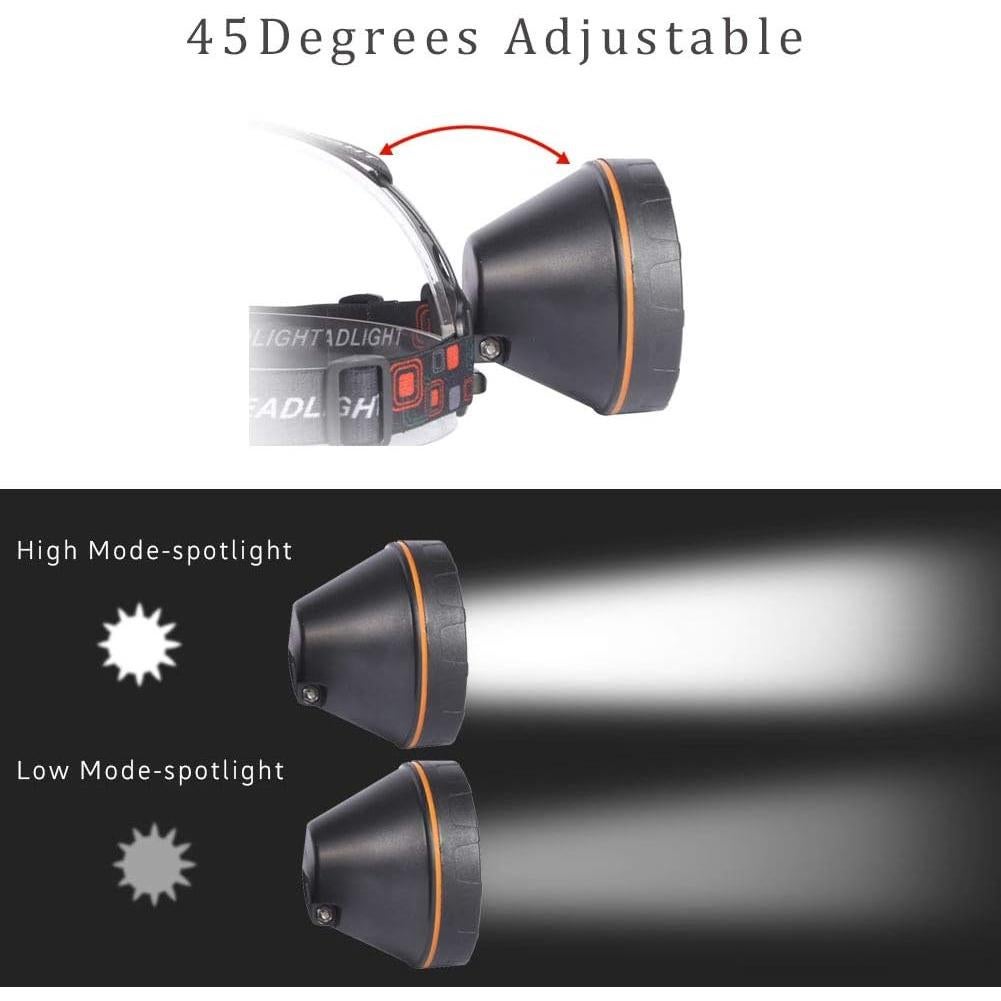 Linterna Frontal LED Yongkist 7801 Recargable Impermeable