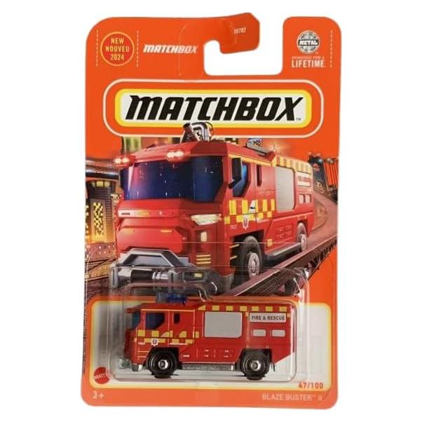 Coche de Juguete Matchbox Blaze Bluster II Rojo 1:64
