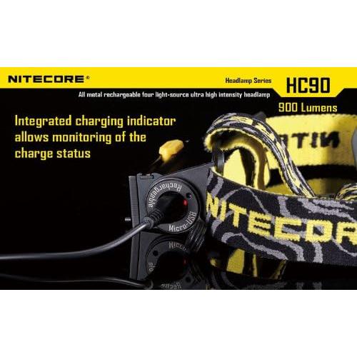 Linterna Frontal Nitecore HC90 Recargable 900 Lúmenes LED
