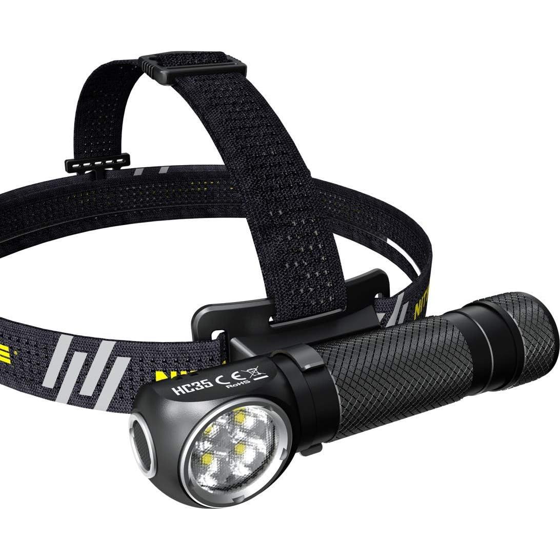 Linterna Frontal LED Nitecore HC35 - 2700 Lúmenes, 2 Baterías