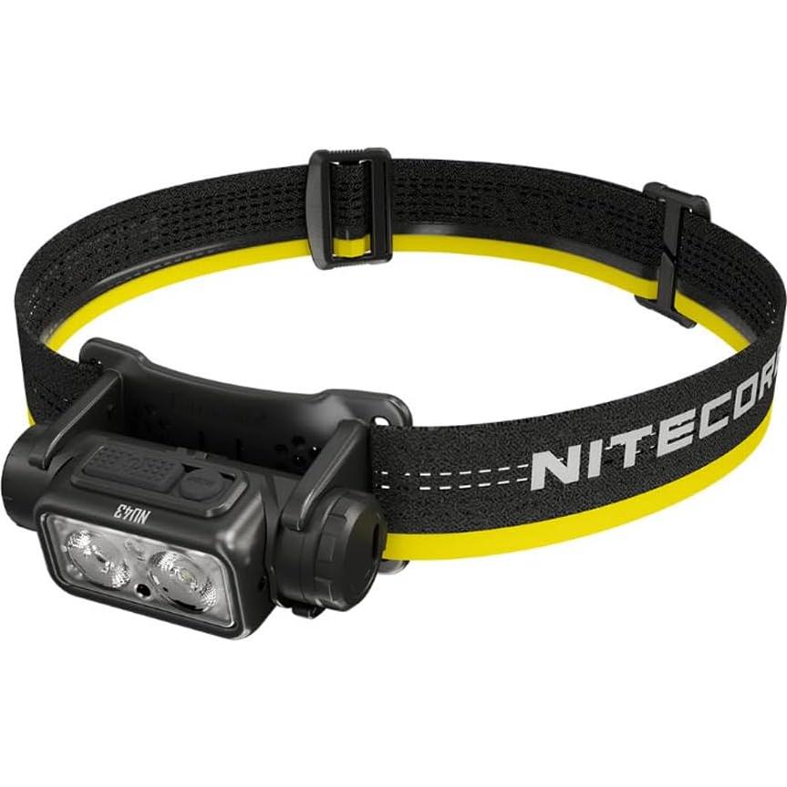 Linterna Frontal Nitecore NU43 Recargable USB-C 1400 Lúmenes