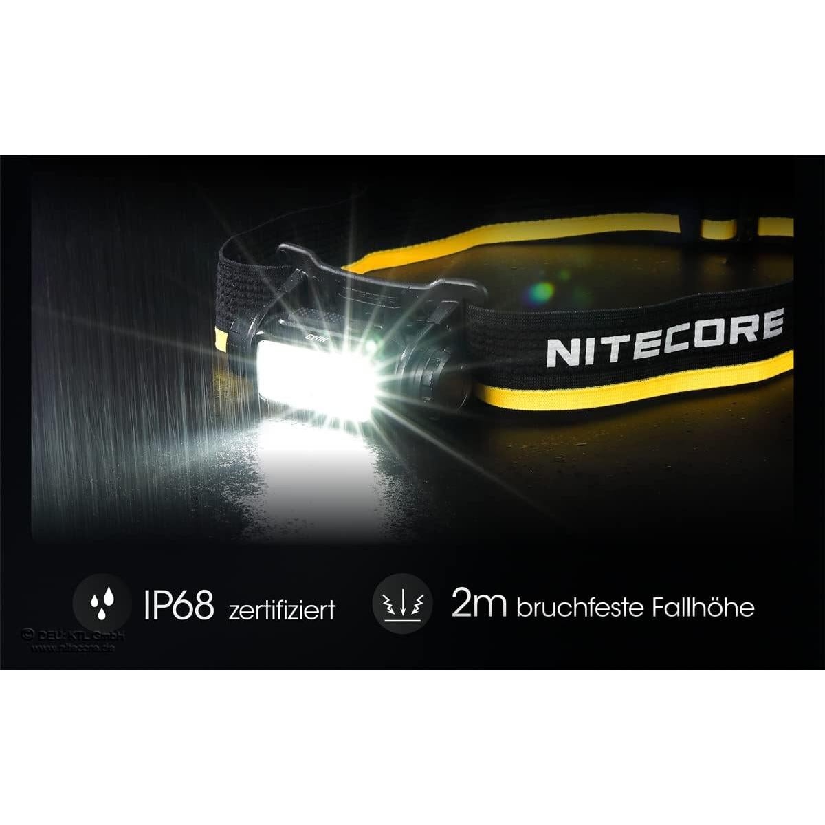Linterna Frontal Nitecore NU43 Recargable USB-C 1400 Lúmenes