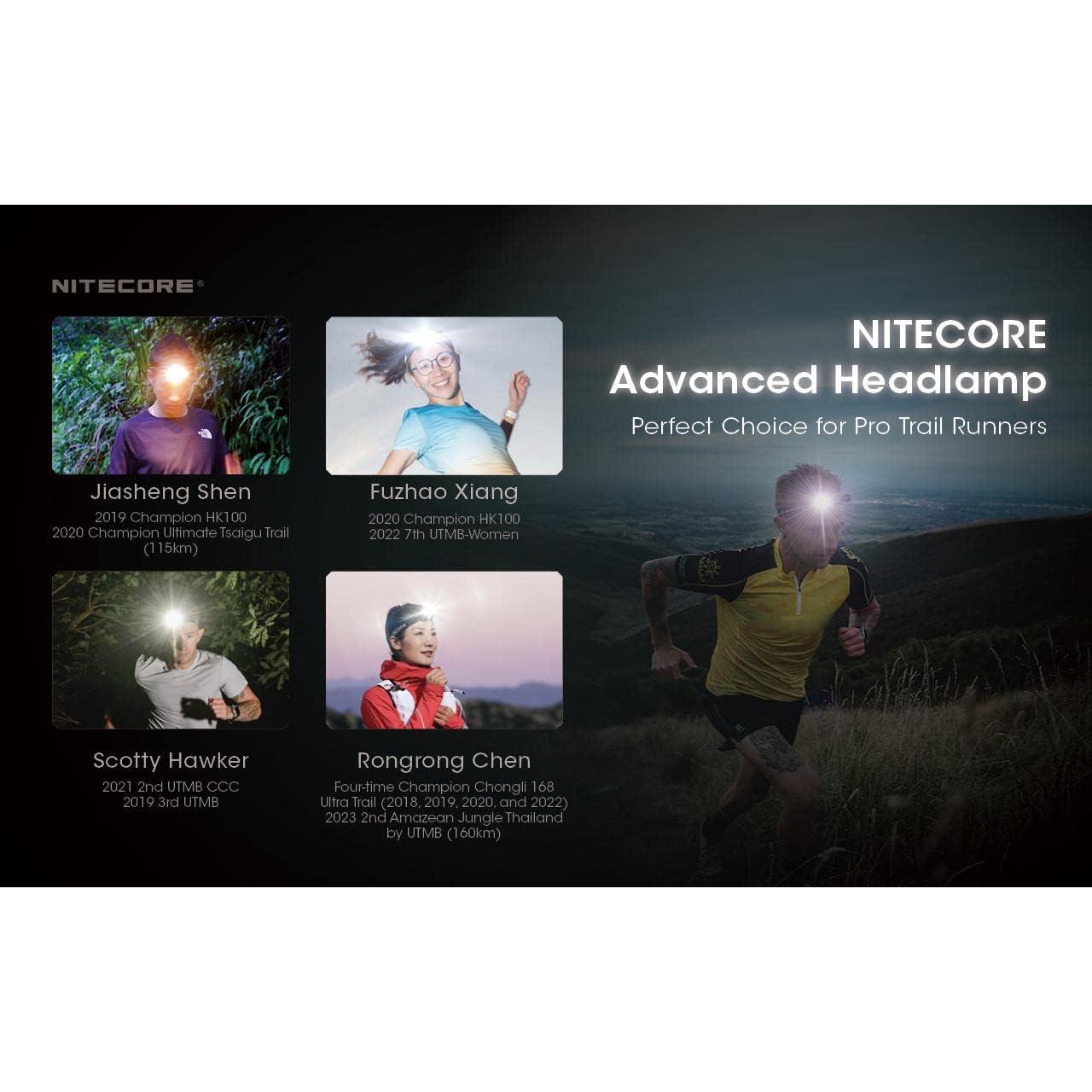 Linterna Frontal Nitecore NU31 Recargable 550 Lúmenes Naranja