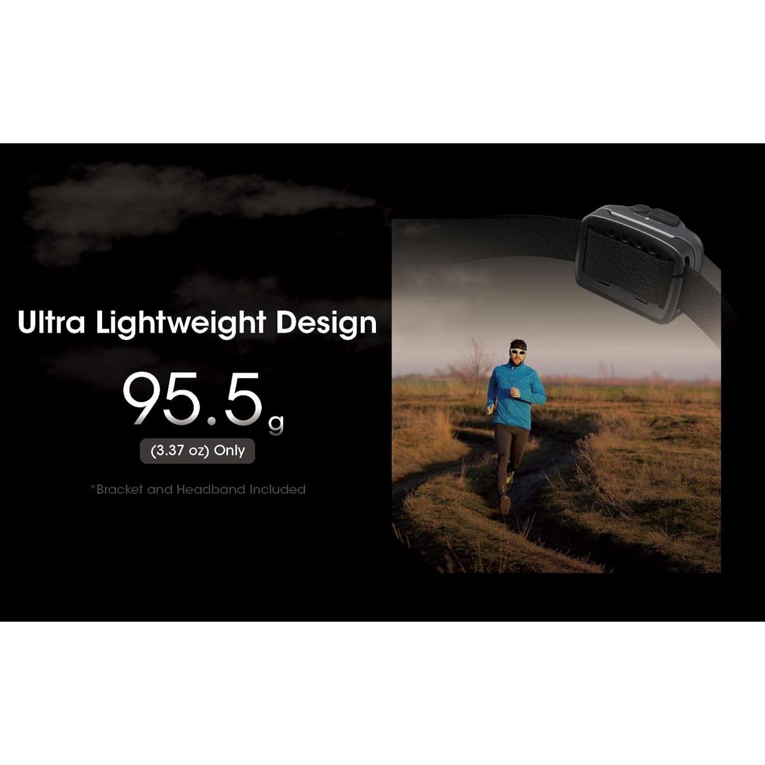 Linterna Frontal Nitecore NU31 Recargable 550 Lúmenes Naranja