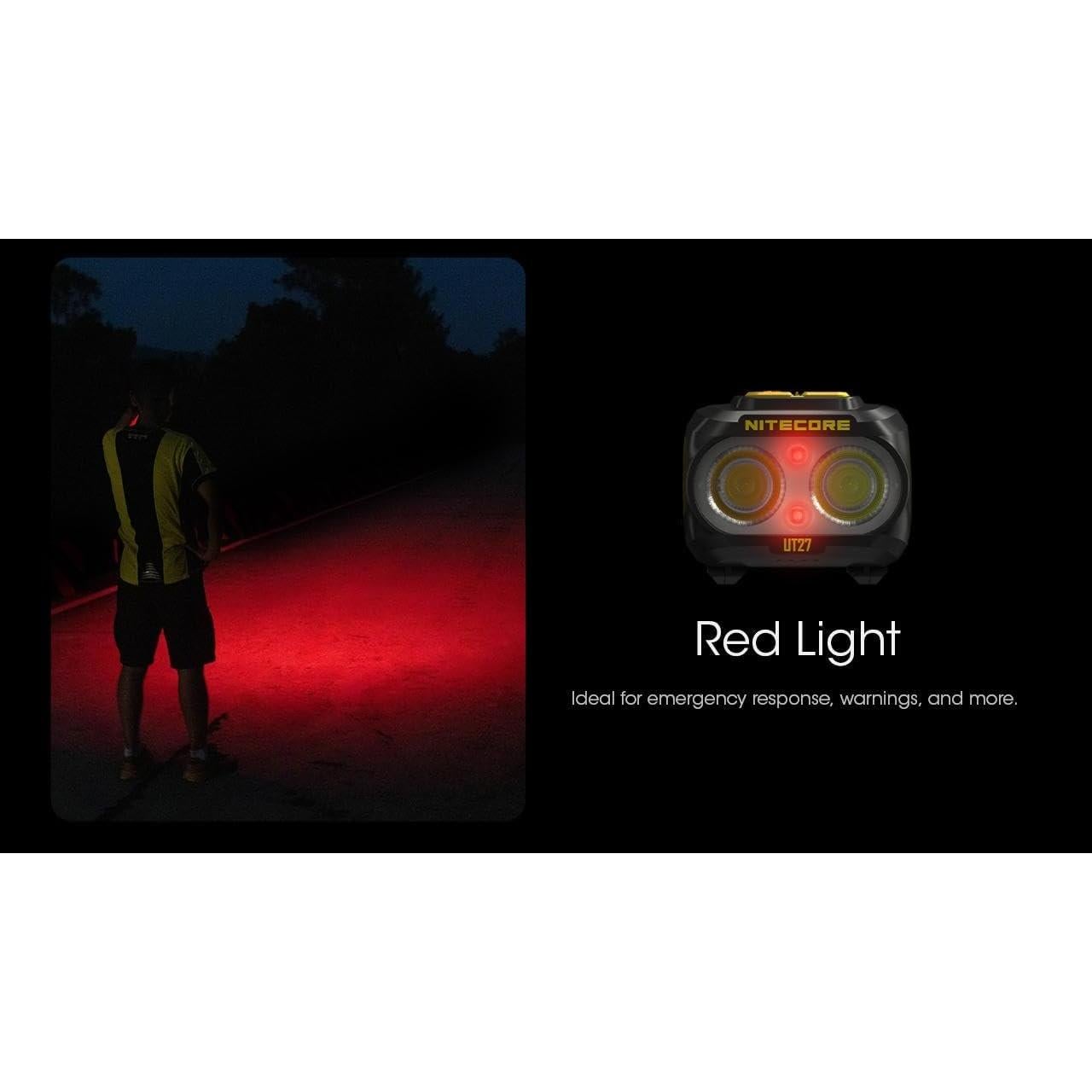 Linterna Frontal Nitecore UT27 800L USB-C 800 Lúmenes