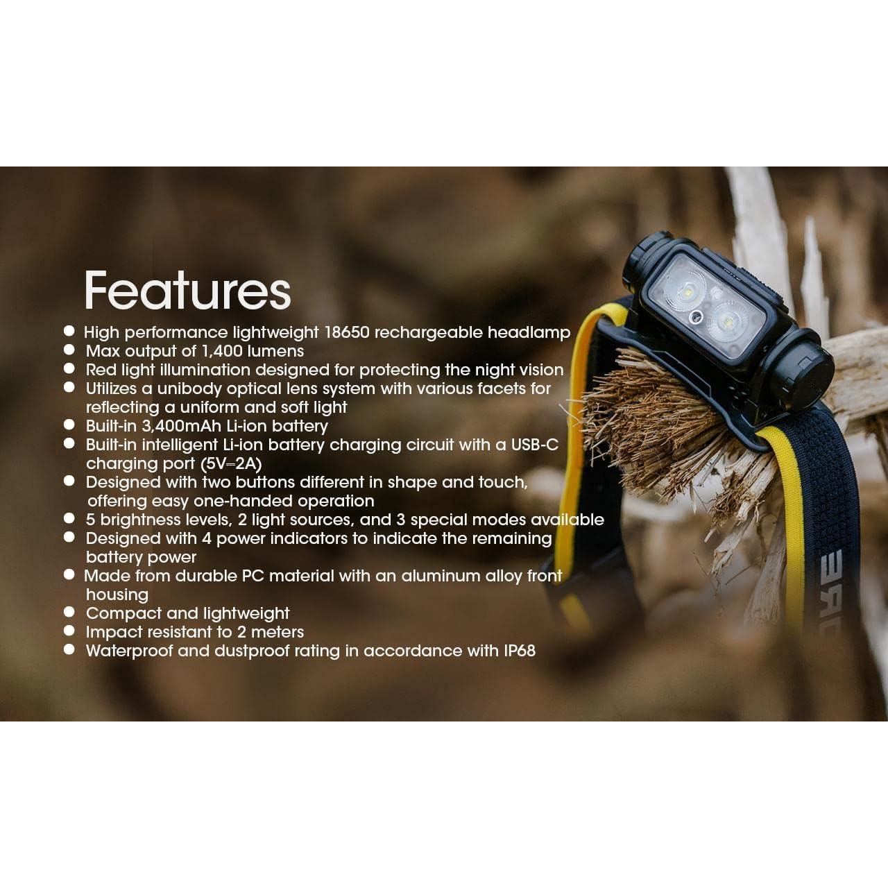 Kit de Camping Nitecore NU43 y LR40 Linternas Recargables