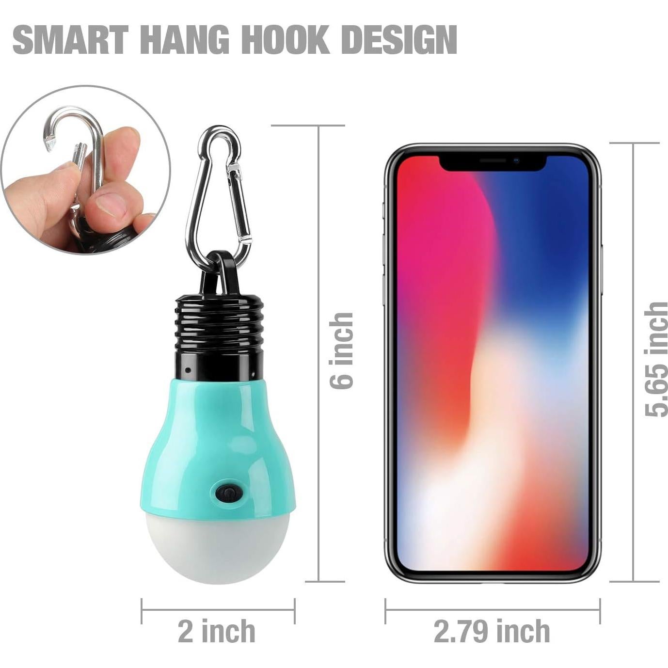 Paquete 3 Luces de Camping y 5 Linternas Frontales EverBrite