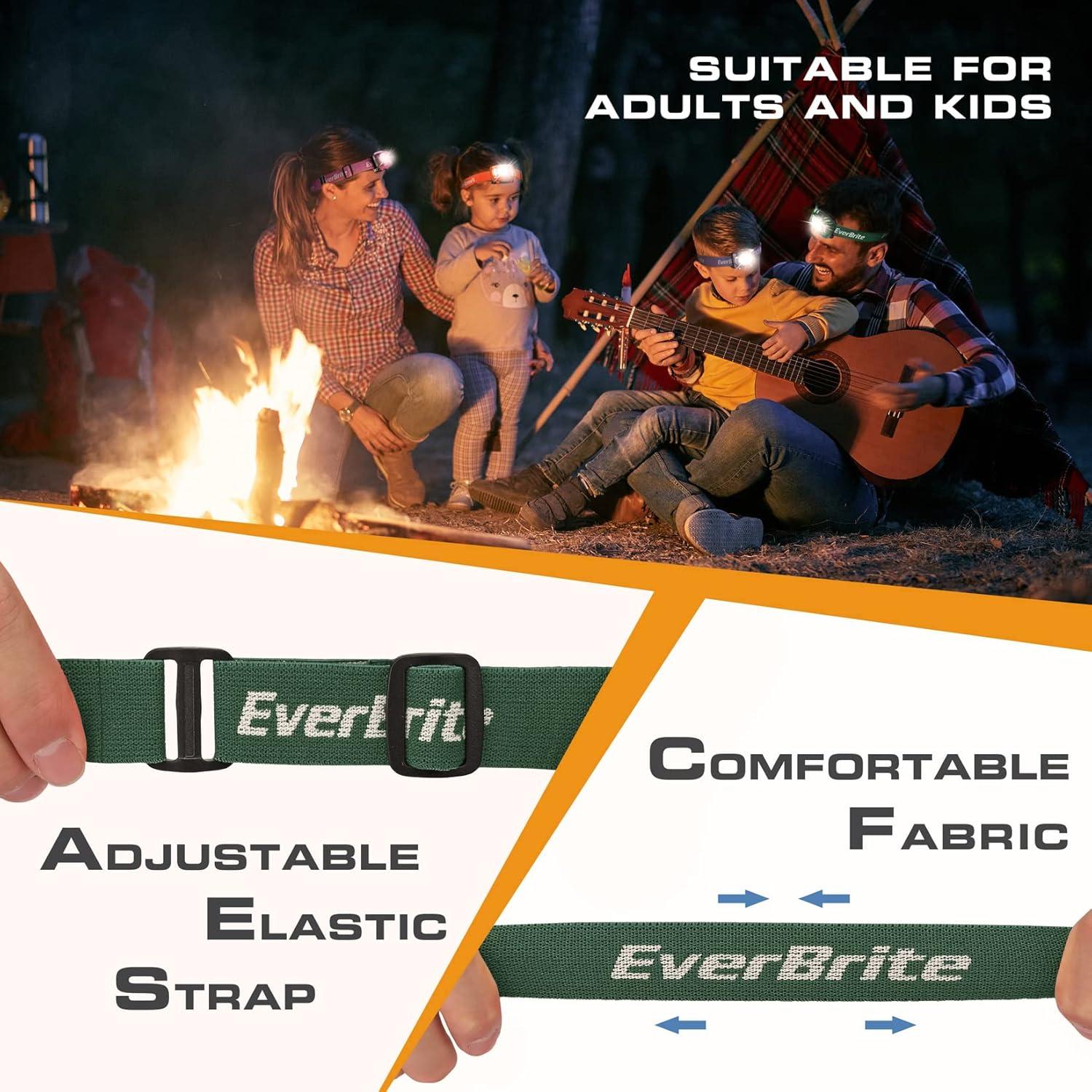 Linternas Frontales y Mini Linternas EverBrite - Paquete 7 Pzas