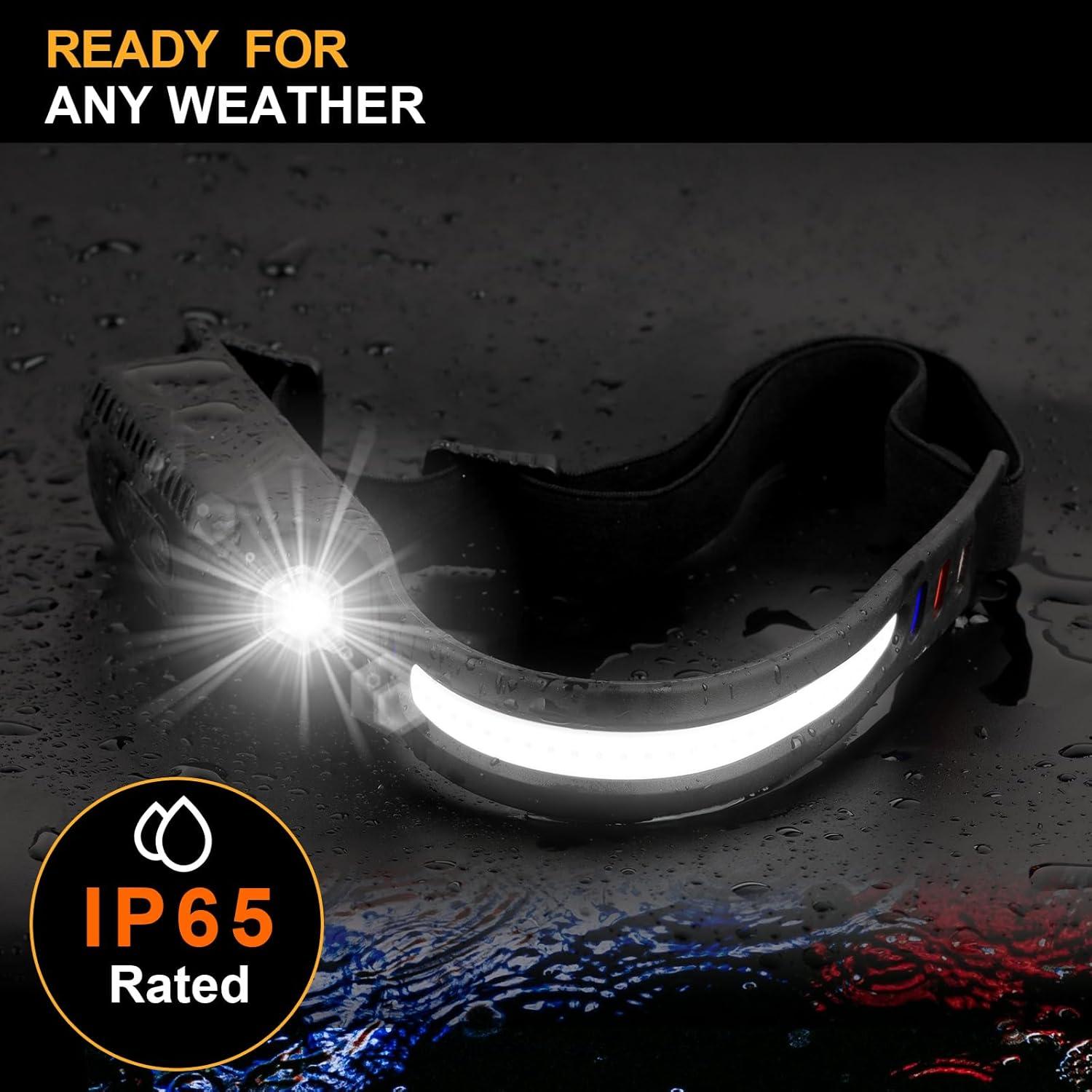 Linterna Frontal LED Recargable HinsGEAR 230° 2 Pcs