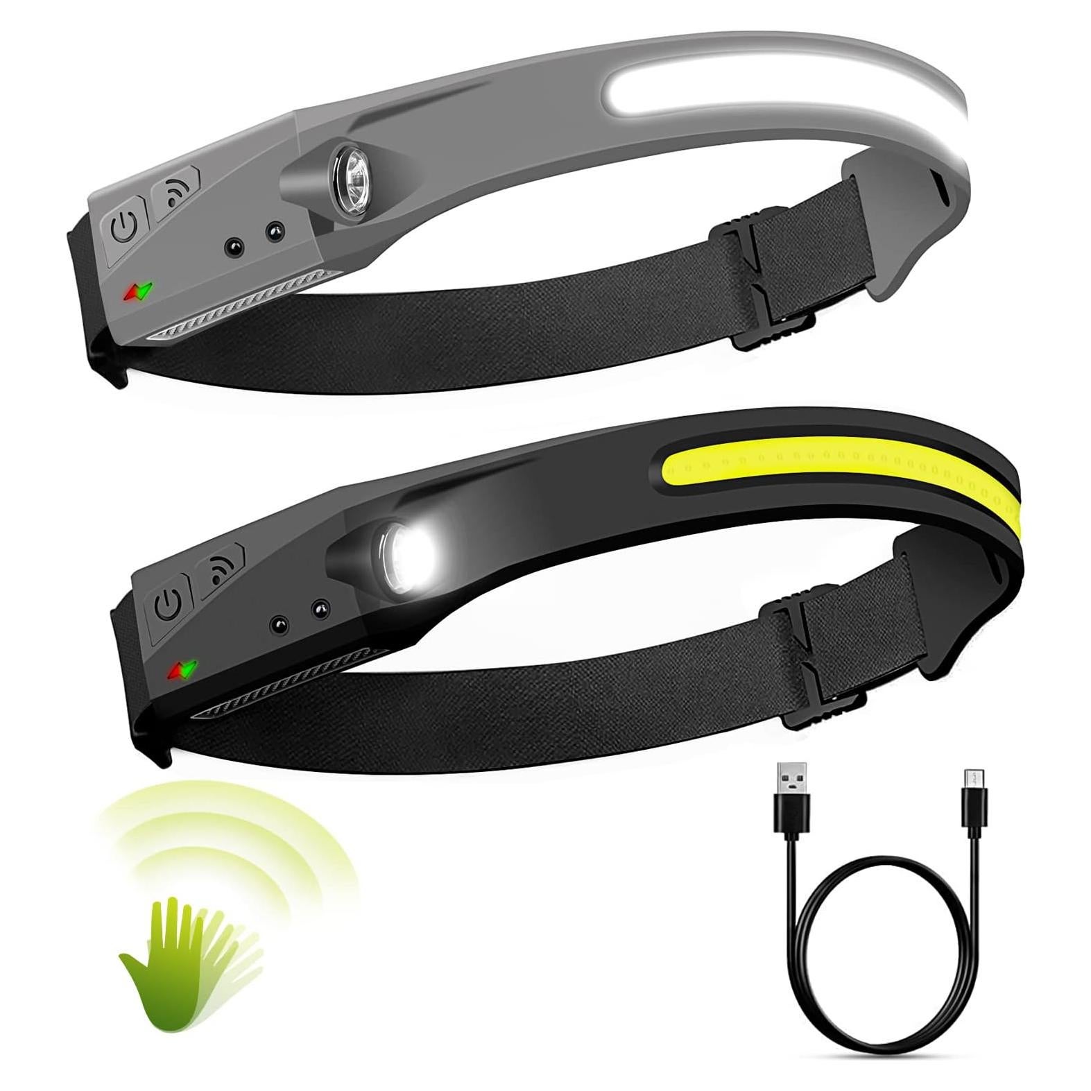 Linterna Frontal LED Pluralla LX200 Recargable 350 Lúmenes