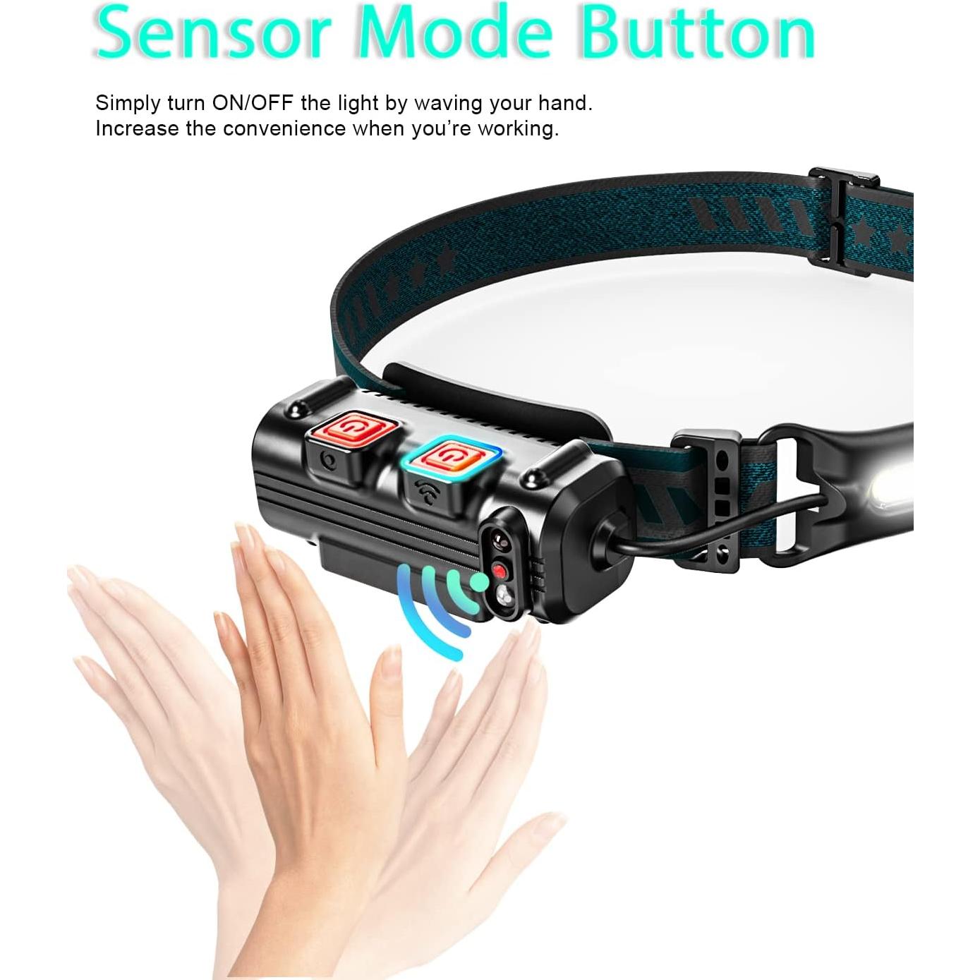 Linterna de Cabeza LED Pluralla W-678 1000 Lúmenes Recargable