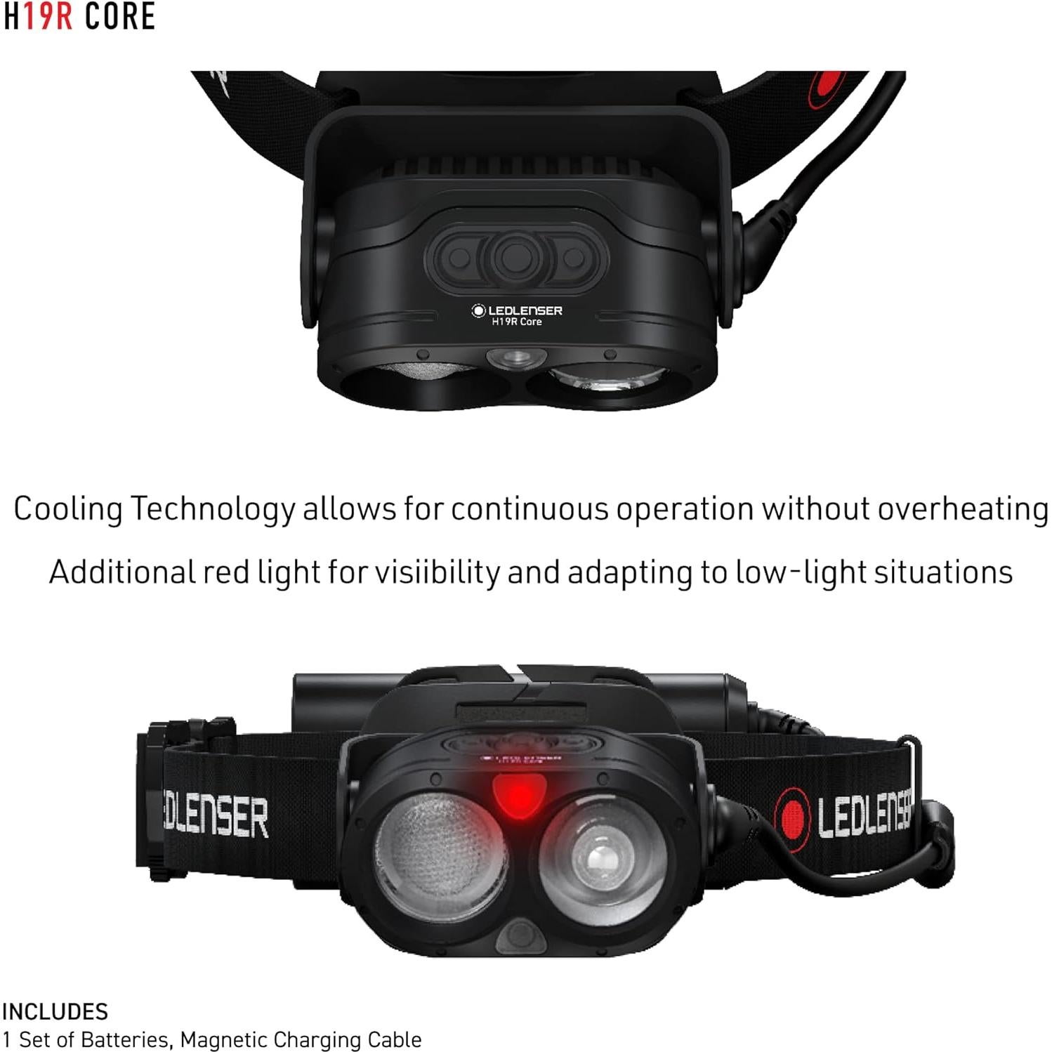 Linterna Frontal Ledlenser H19R Core 3500 Lúmenes Recargable
