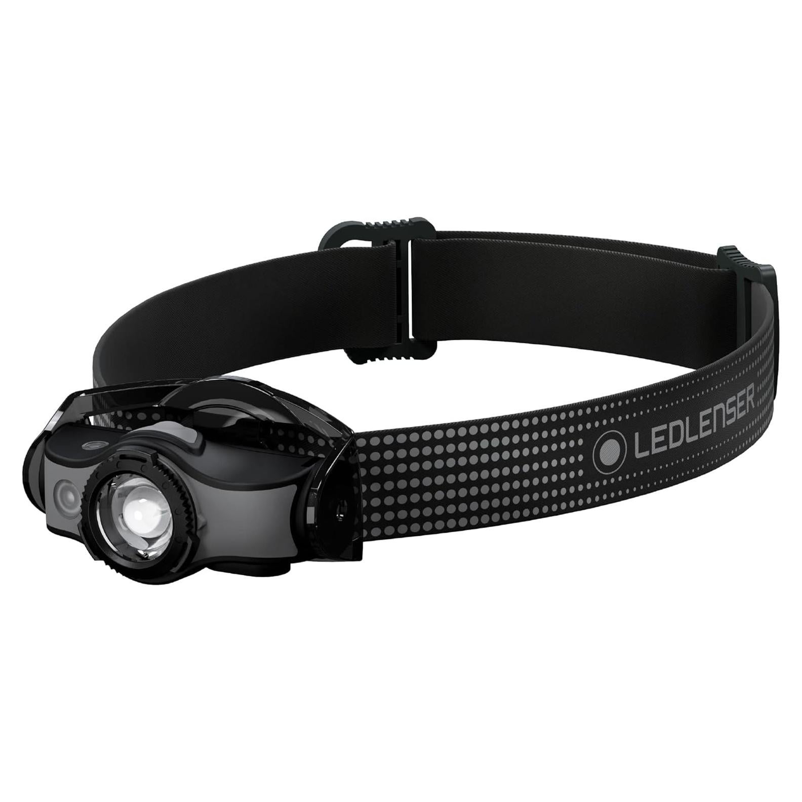 Linterna Frontal Recargable Ledlenser MH5, 400 Lúmenes, Negro