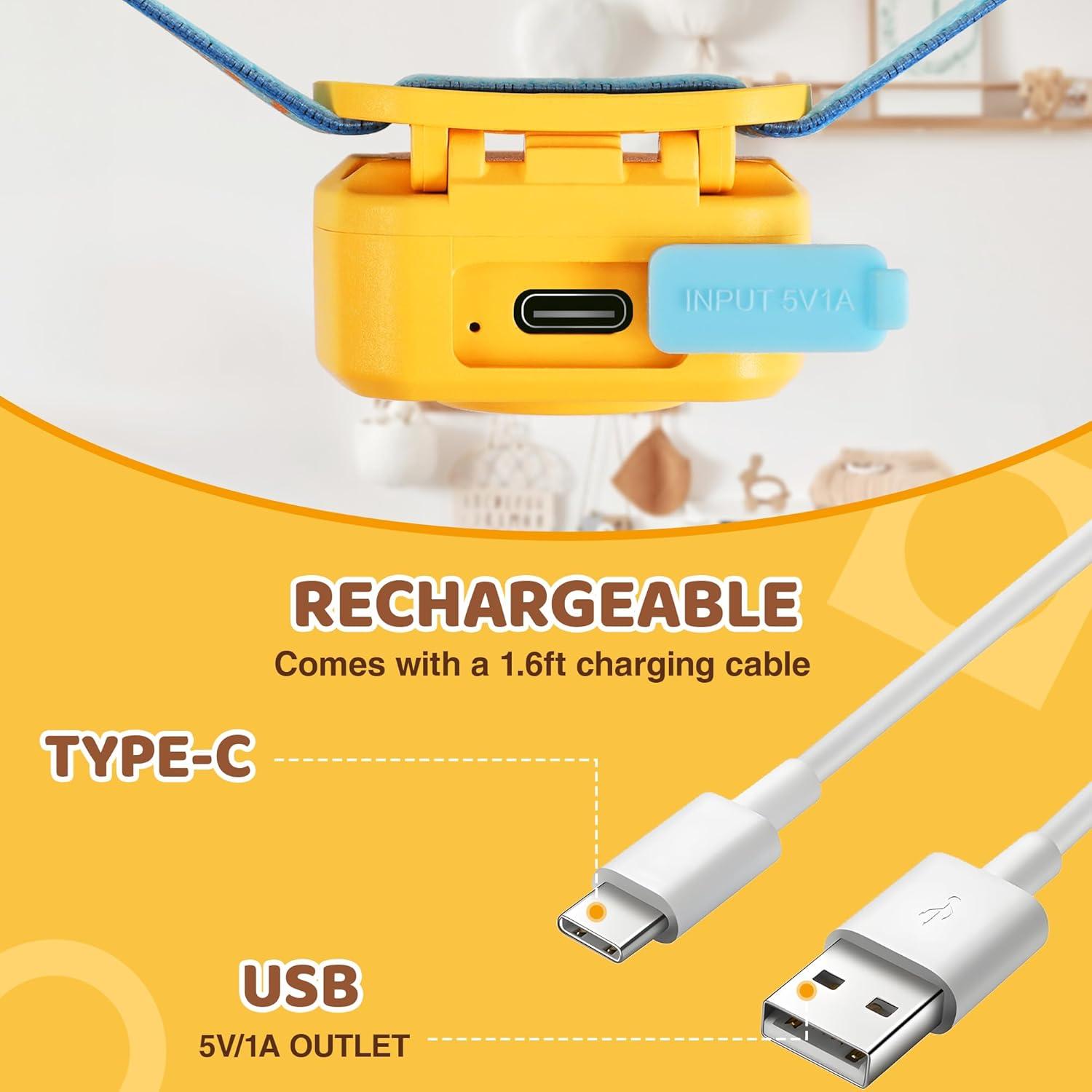 Linterna Frontal LED Recargable EverBrite para Niños 3 Modos