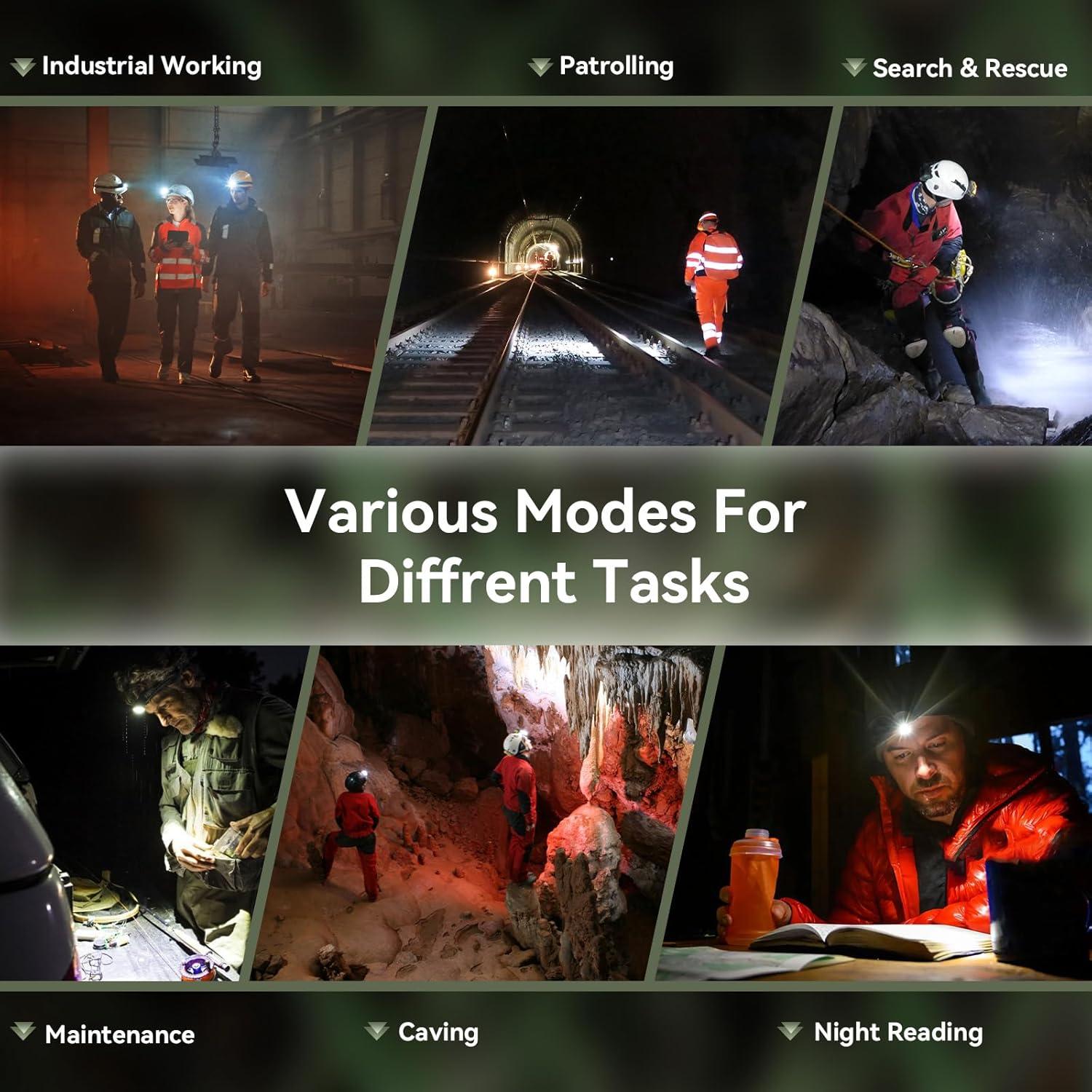 Linterna Frontal Recargable Sofirn HS42 2100 Lúmenes LED