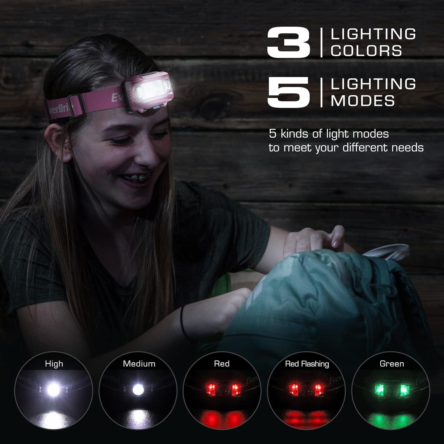 Linterna Frontal LED EverBrite para Niños - 5 Modos