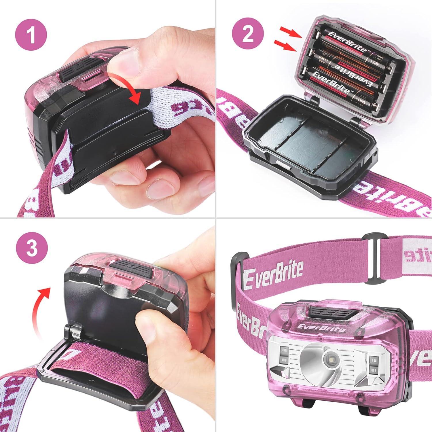 Linterna Frontal LED EverBrite para Niños - 5 Modos