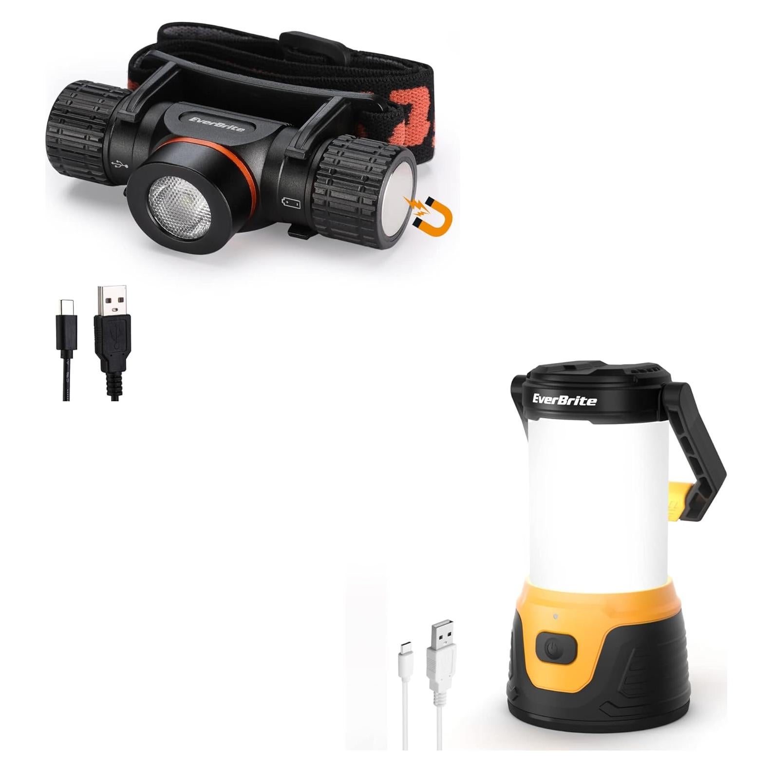 Linterna de Camping y Frontal LED EverBrite 1000 Lúmenes